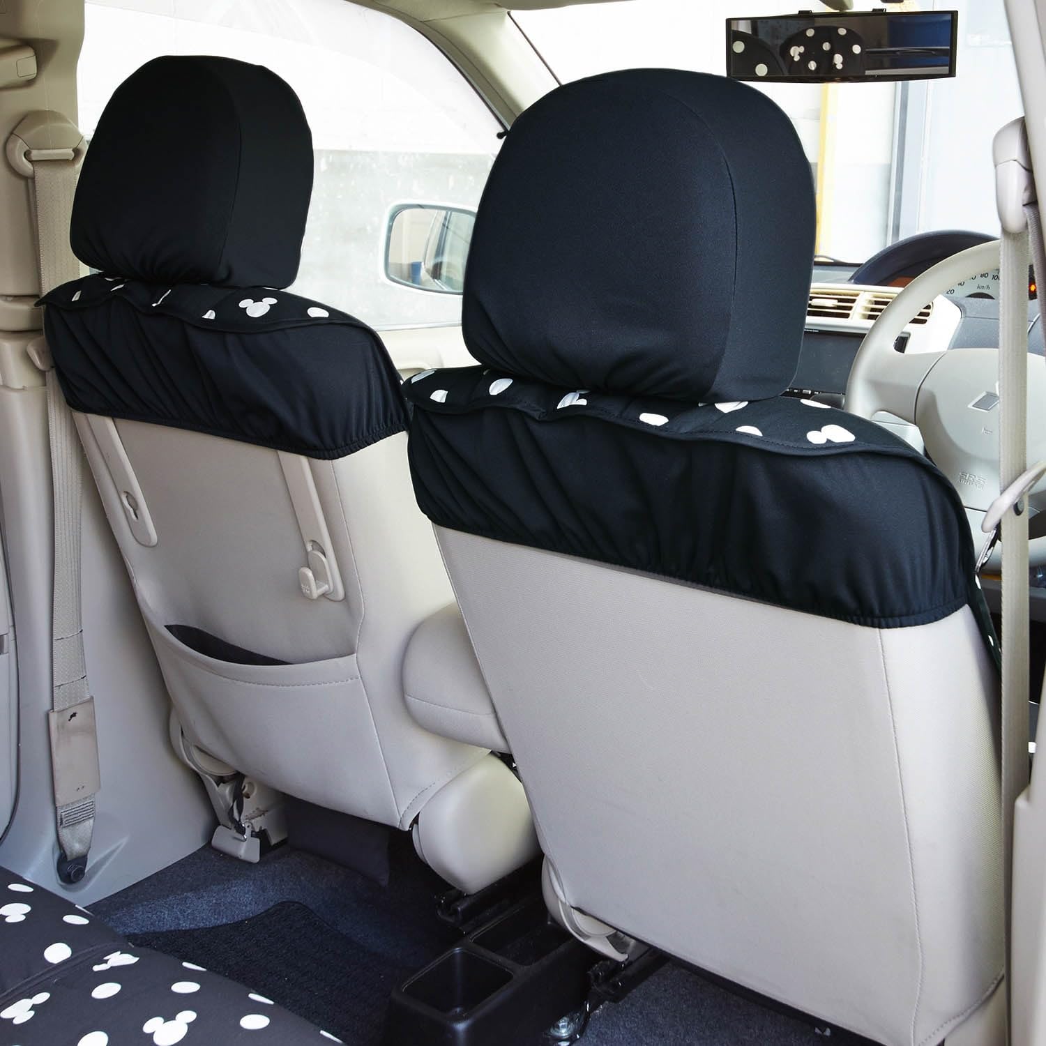 Amazon | [ベルメゾン] ディズニー シートカバー セット 車用 ウレタン