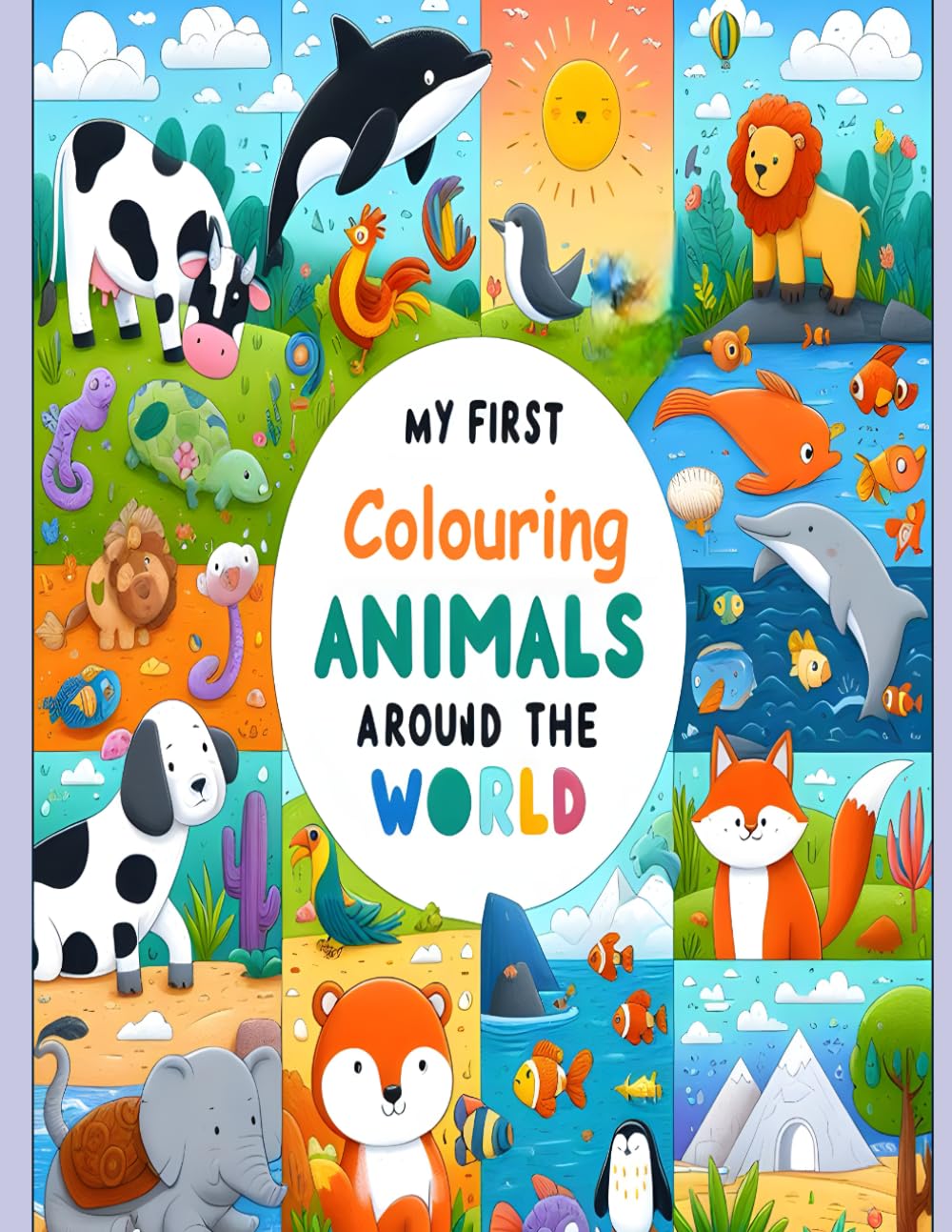 My First Colouring Animals Around the World Book