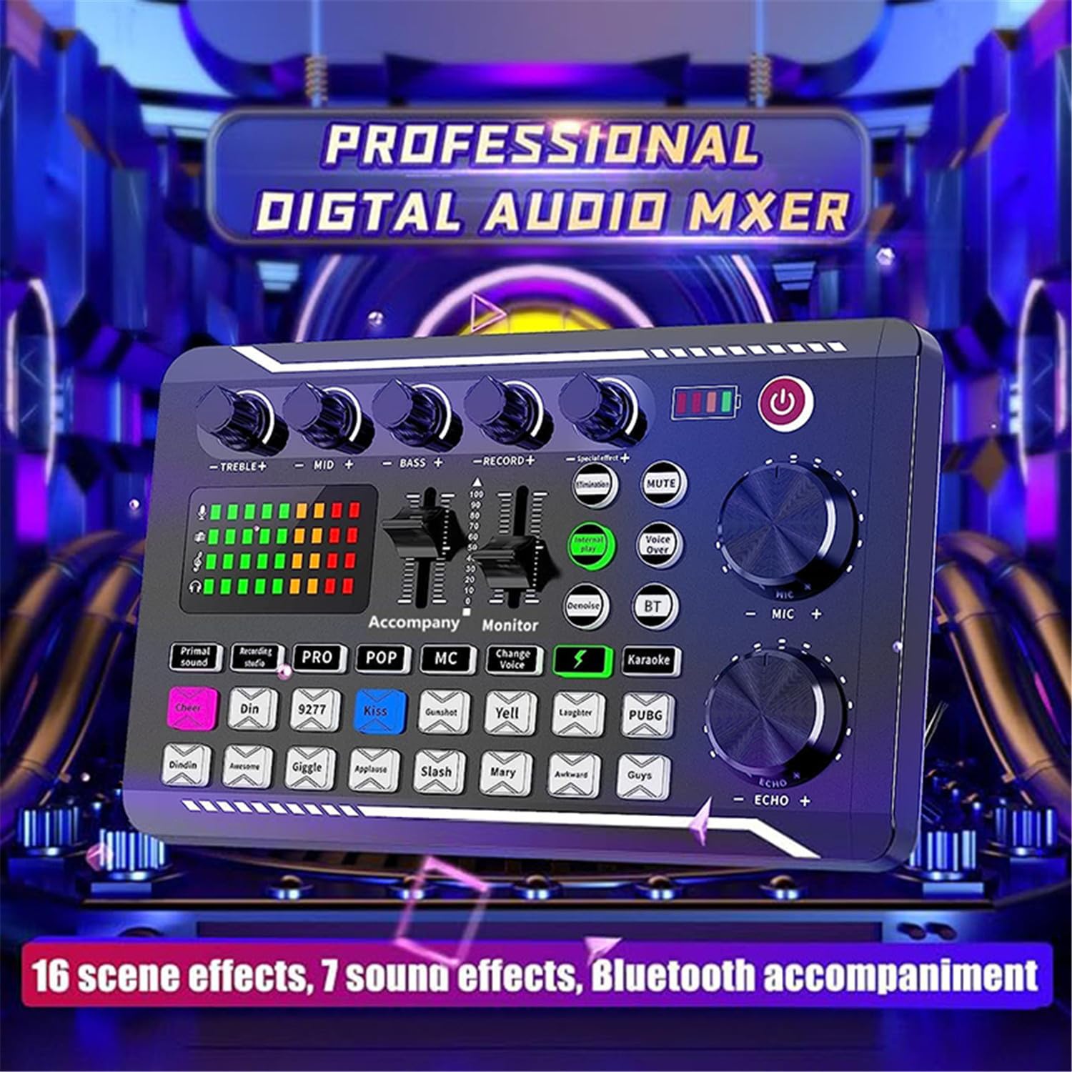 Podcast Bundle BM-800 Microfono a condensatore con kit scheda audio live F998 Attrezzatura Cambia voce e funzioni mixer per PC Studio Recording Broadcasting