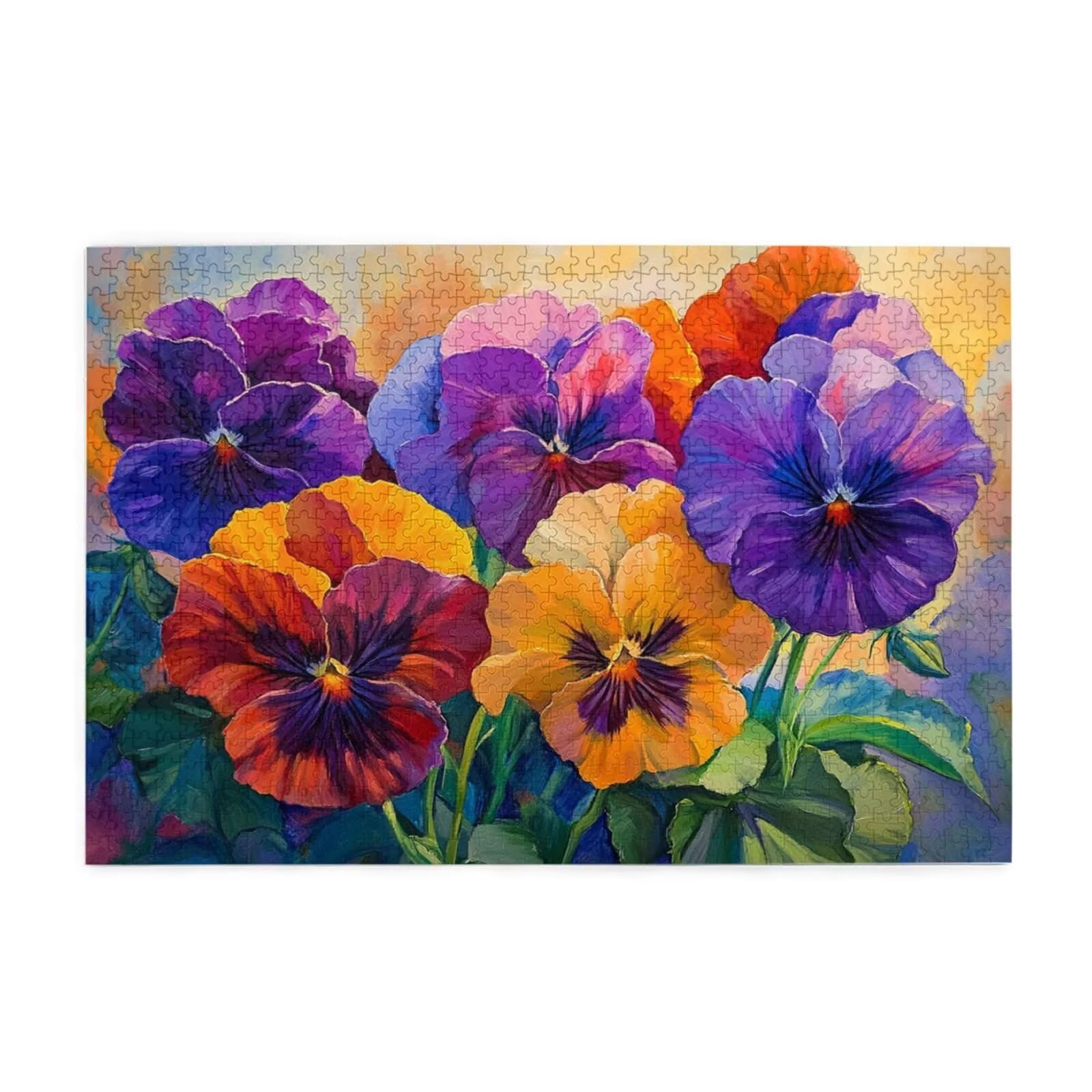 Puzzle 2000 Teile, Puzzle Erwachsene, Holzpuzzle Blume Impossible Jigsaw, Clevere Rätsel, HD Farbe Jigsaw mit Geschenkbox Verpackung for Room Decor, Geschenke für Frauen Farbe 100x70cm p-1906