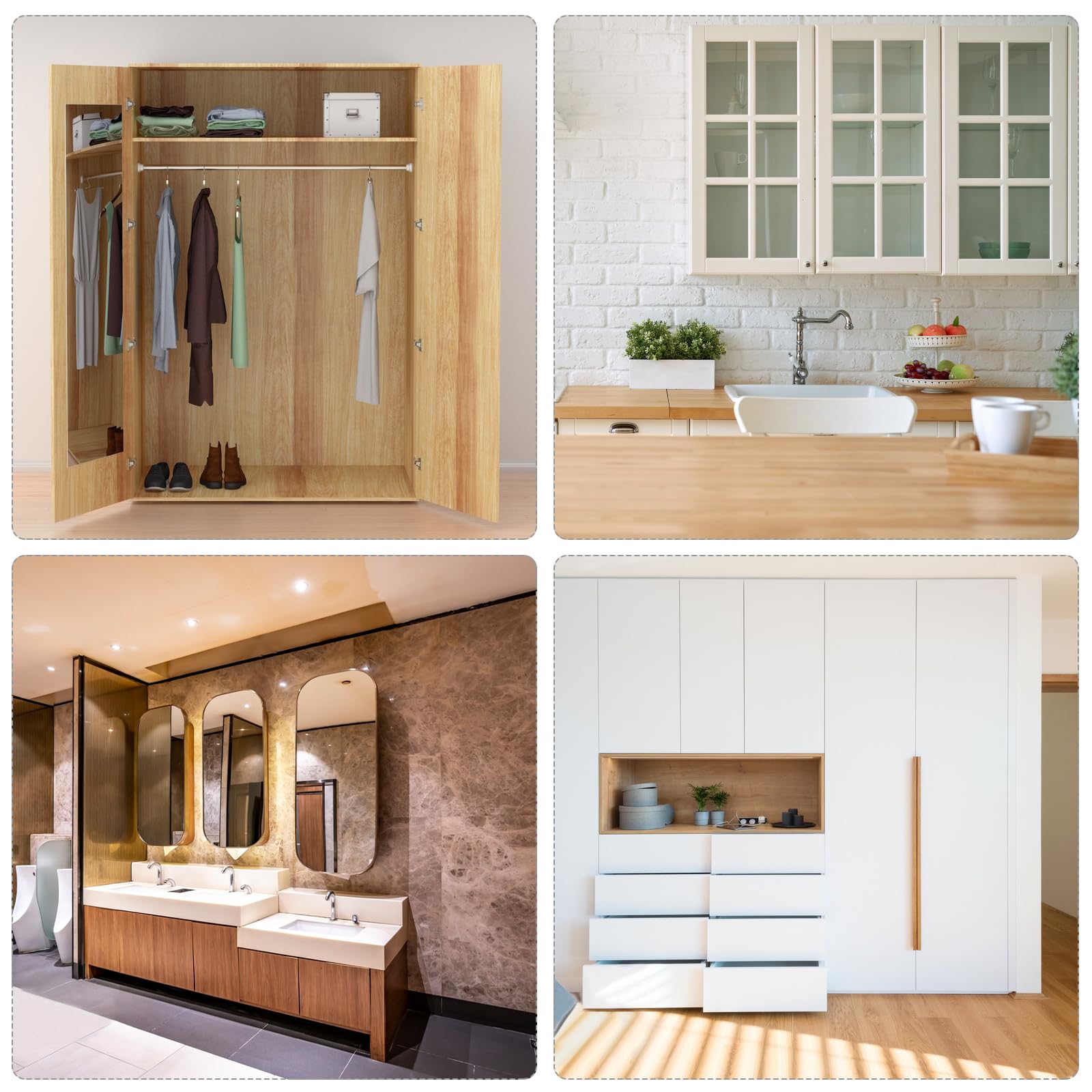 12 Piezas Placa Reparación Bisagras Cocina, Inoxidable Bisagras Puertas Cocina con Tornillos de Fijación, Armario Bisagra Artefacto Reparación para de Madera Muebles, Gabinete, Cajón, Ventana