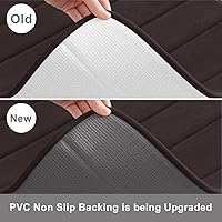 Vista 4 de Buganda - Juego de 3 alfombras de baño con espuma viscoelástica gruesa y suave, absorbentes, antideslizantes, lavables, distintos tamaños