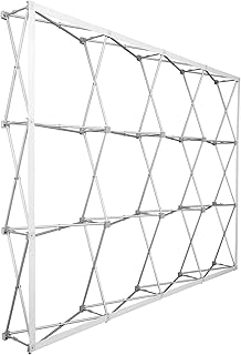 Vispronet® Pop Up Faltdisplay Klett mit gerader Front | ✓ faltbare Messewand | ✓ Display mit Klettsystem (4 x 3 Felder)