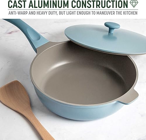 Vista 44 de Goodful Sartén todo en uno, antiadherente multicapa, construcción fundida de alto rendimiento, diseño multiusos que reemplaza múltiples ollas y Lino