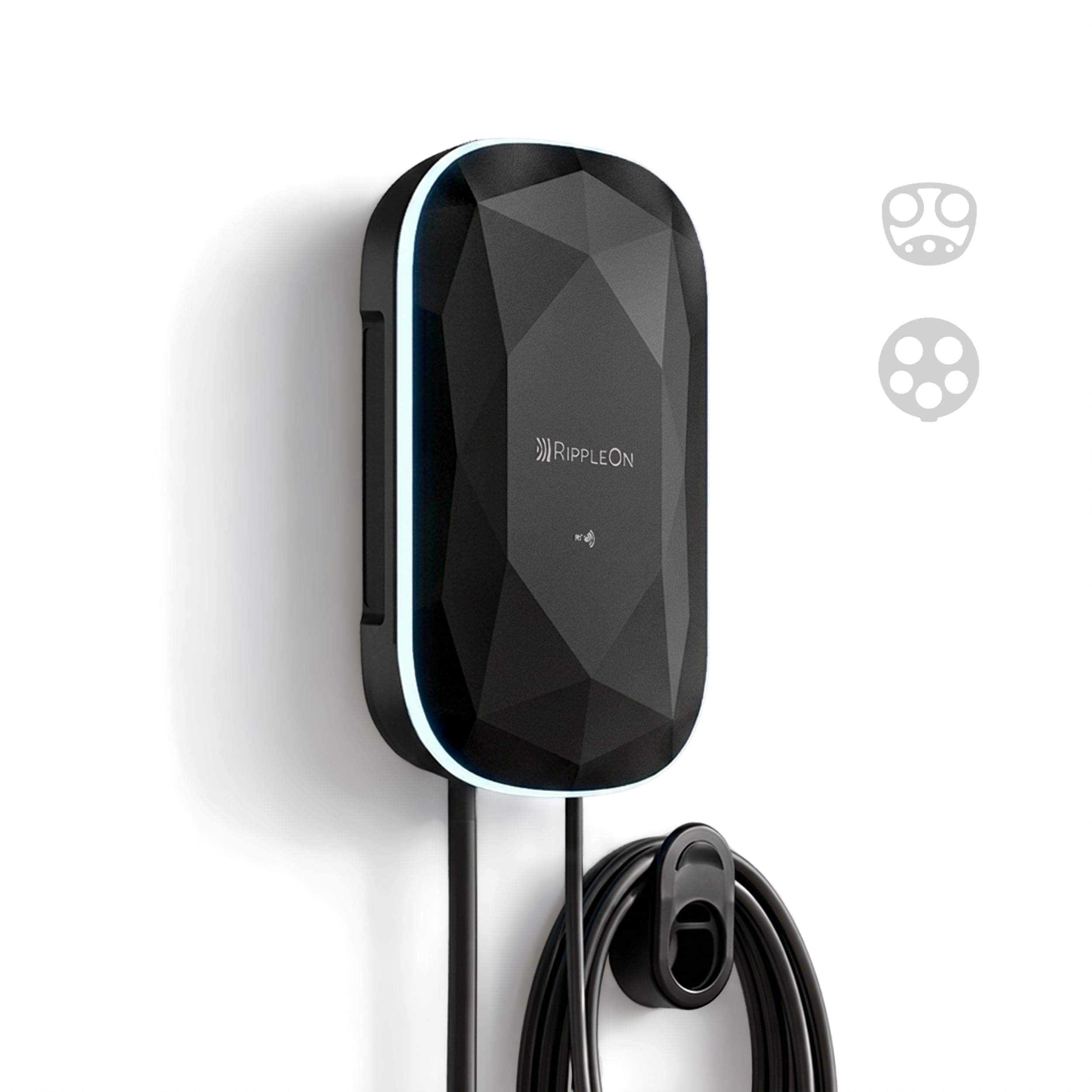 RIPPLEON Level 2 EV Charger - Nema Plug-in/40Amp/9.6KW/240V, UL2594,ETL,FCC
