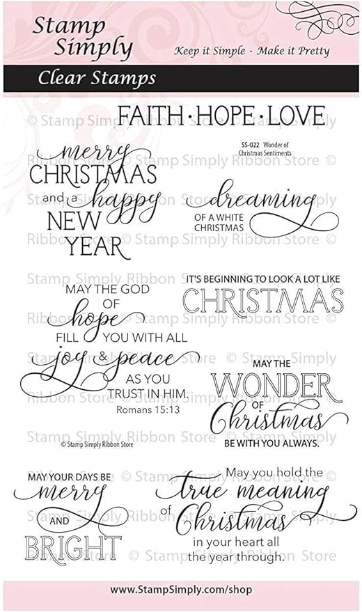 Stamp Simply Clear Stamps Wonder of Christmas Sentiments