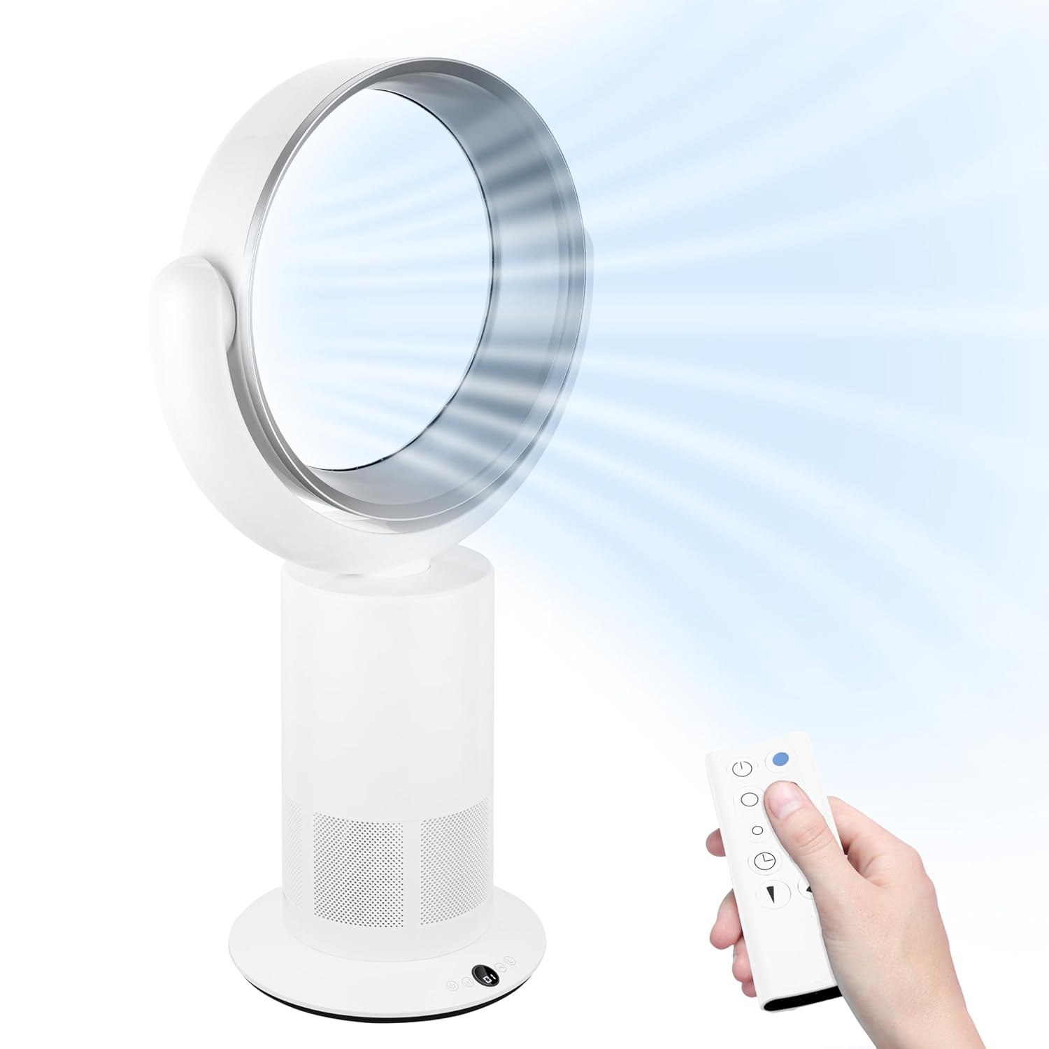 Simple Deluxe 27 Inch Bladeless Tower Fan with Remove Cooling Fan for Indoor Use Oscillating Fan for Home
