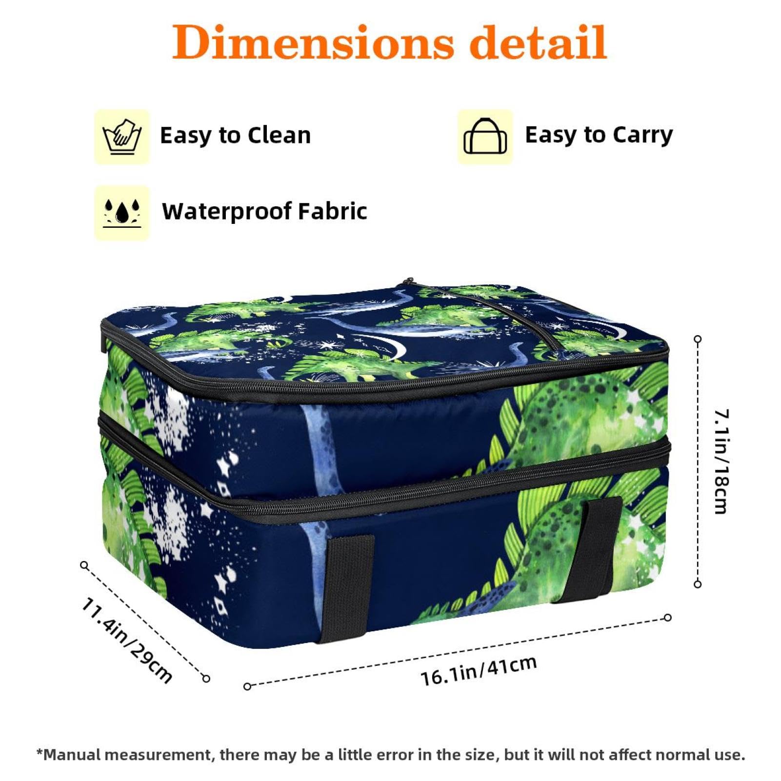 Grand sac à déjeuner isotherme pour homme et femme, double couche, étanche, étanche, réutilisable, sac fourre-tout pour le travail, l'école, le pique-nique, la plage, le camping, les voyages, motif