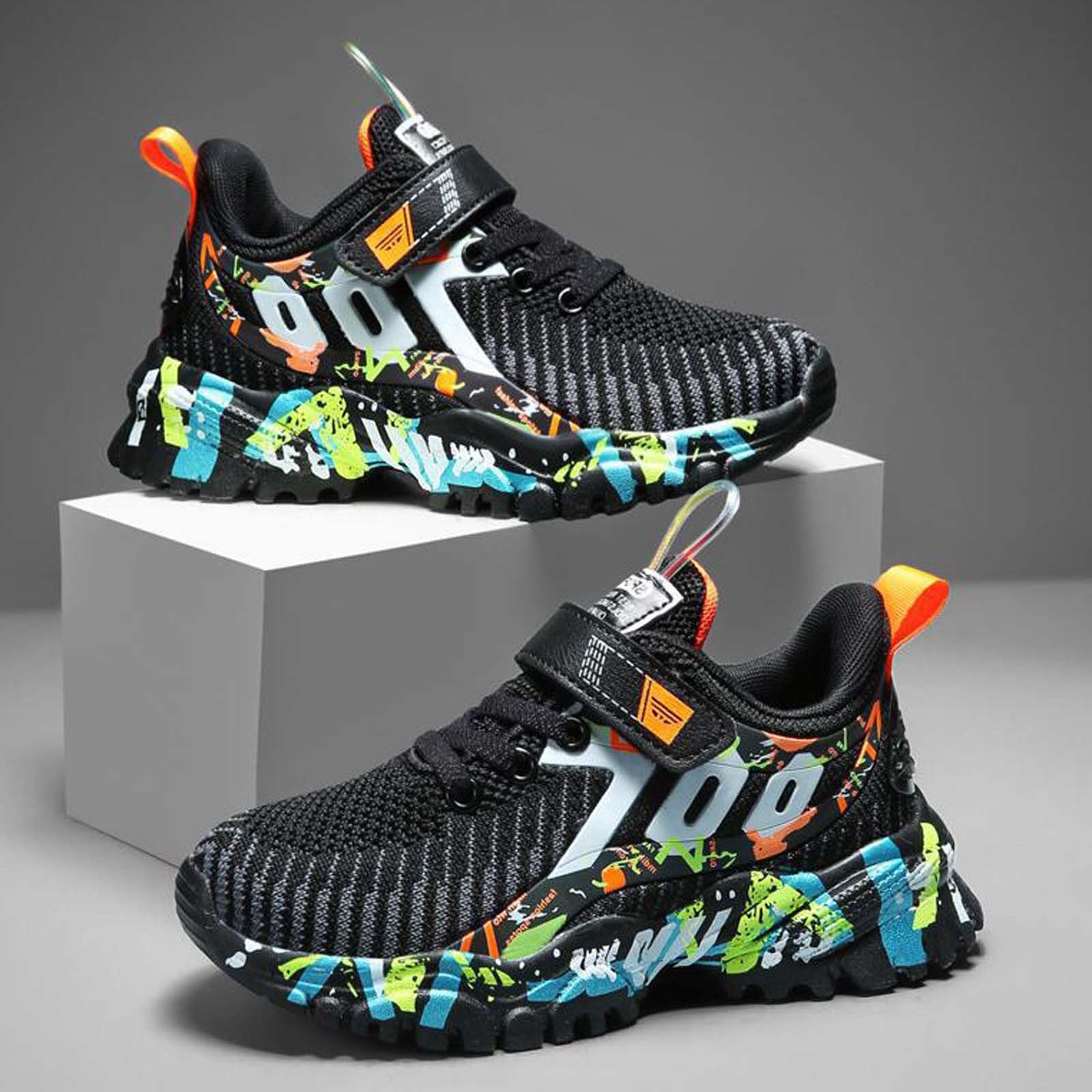 Sportschuhe Kinder Hallenturnschuhe Jungen Kinderschuhe Wasserdicht Turnschuhe Kids Elastischen Hallenschuhe Junge Sneaker Outdoor Schuhe Leicht Aktiv