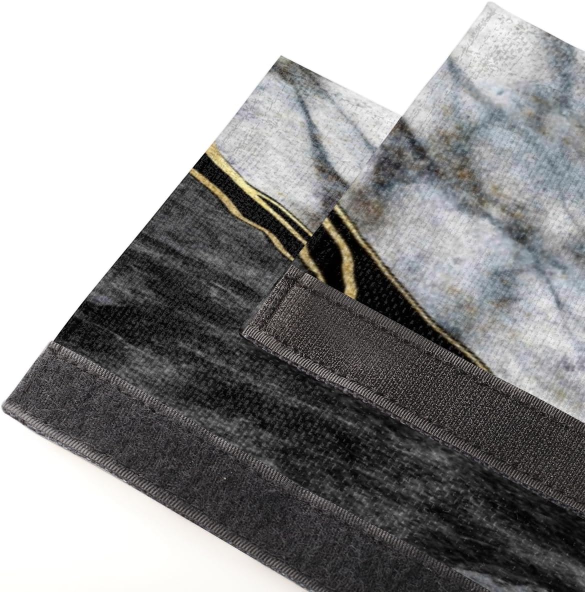 Tavisto Marble Gold Gray Black Refrigerator Handle Covers Modern Rustic Fridge Door Handle Covers Keep Kitchen Appliance Clean 2 PCS Washable Handle Covers for Fridge Dishwasher Party Home Decoration