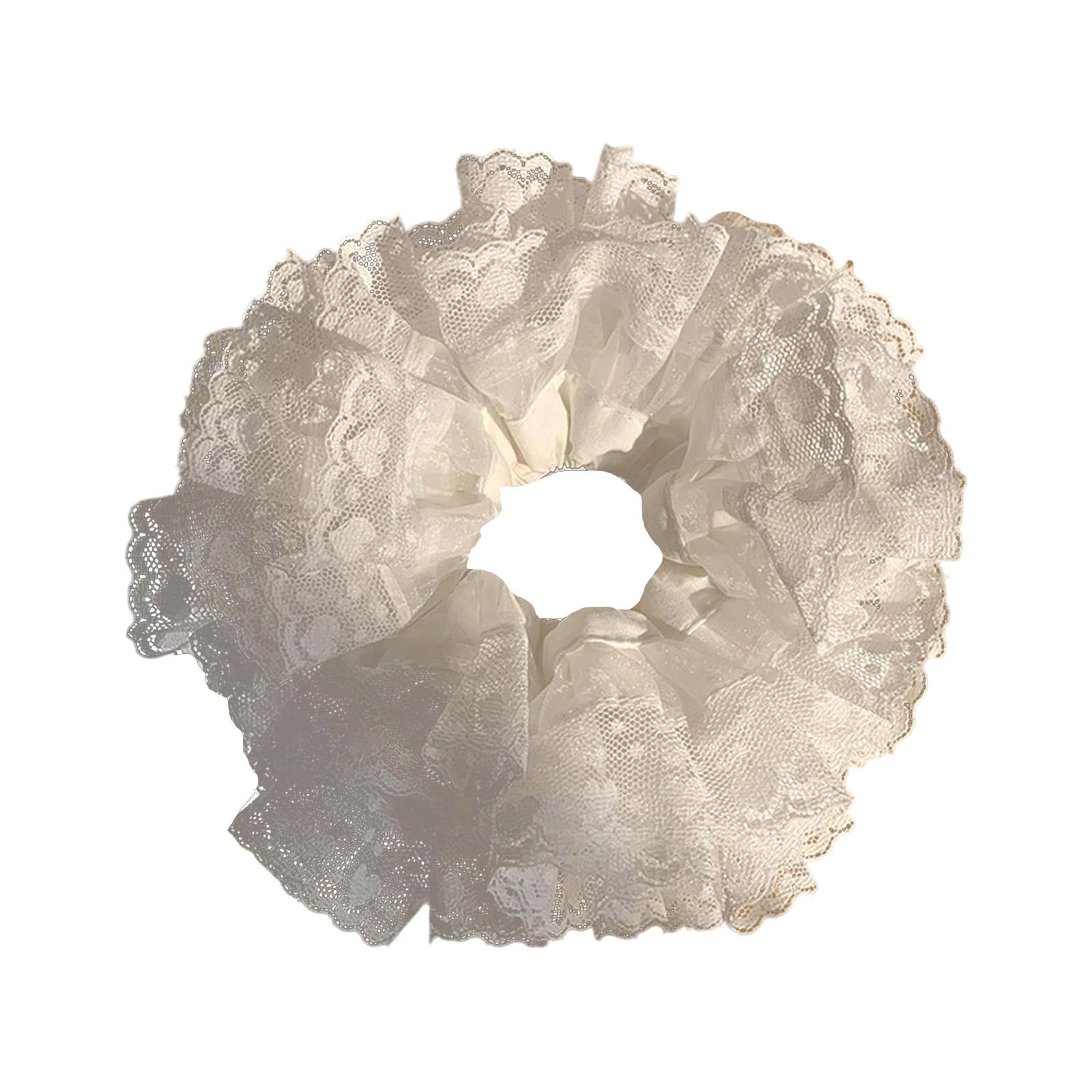 Fentency Elegant Lace Scrunchies For Women Soft Hair Ties Practical Hair Accessories Hairpiece For Daily Use And Special Occasion