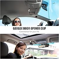 Vista 4 de Ferraycle 1 Pieza Clip Universal para Abridor de Puerta de Garaje Clip para Visera Remota de Garaje de Carro Compatible con Liftmaster, Sears