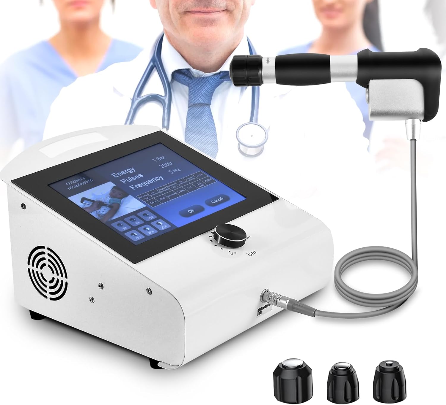 Extracorporeal Shockwave Therapy Machine ESWT Non-Invasive Muscle & Tendon Pain Relief Physical Therapy Equipment