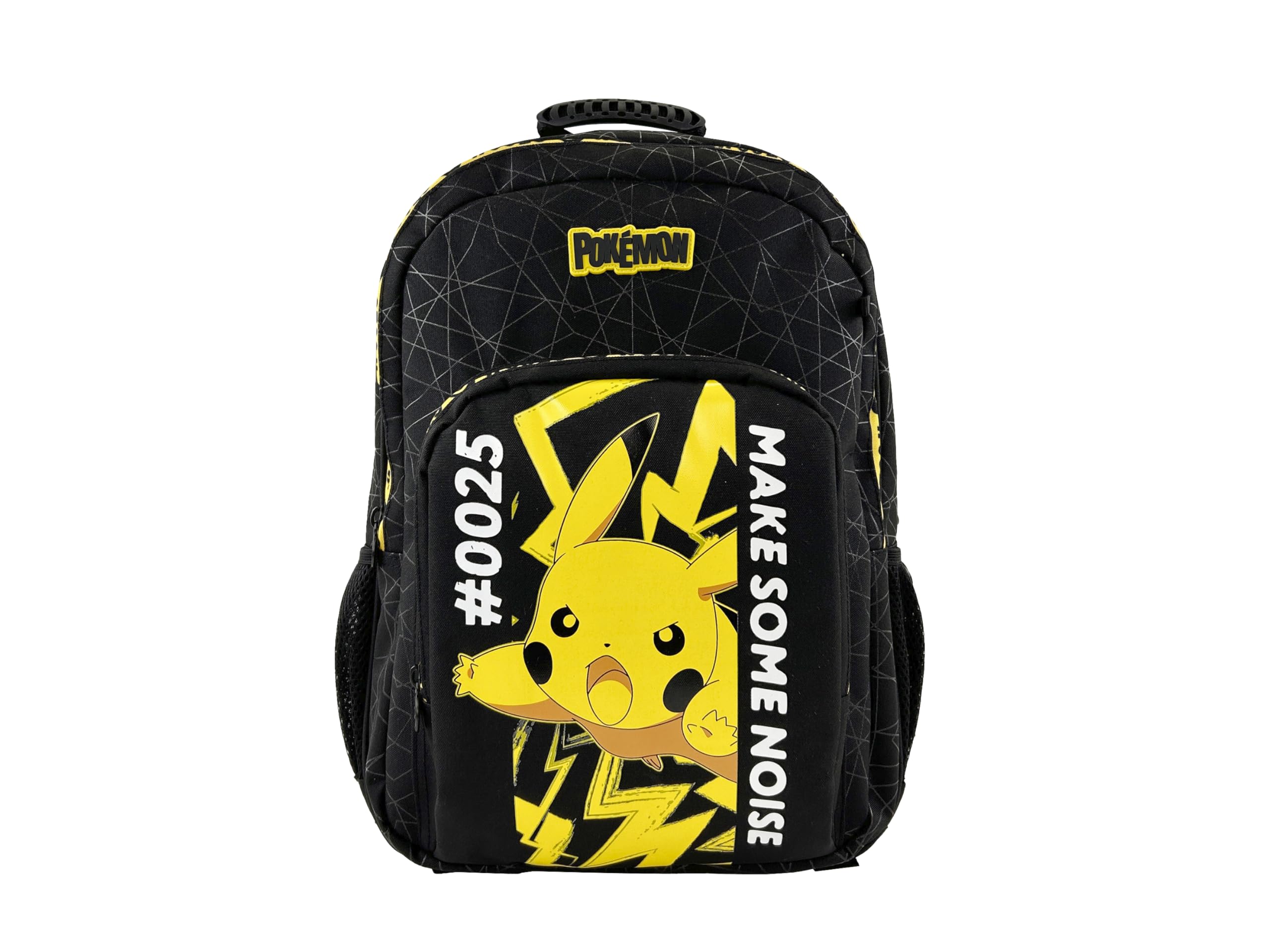 CYPBRANDS-Pokémon-Zaino per la scuola, Zaino, Compatibile con trolley, Materiale scolastico, Zaino, Pikachu, Nero, Prodotto ufficiale