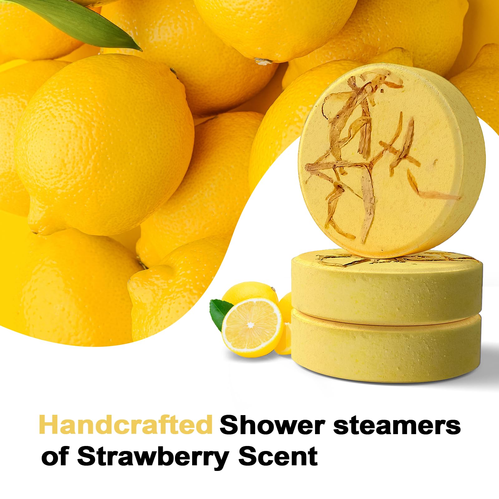 SWCANDY Shower Steamers Aromatherapy Birthday Gifts for Women Travel Essentials, 8 Pcs , Bath Bombs Shower Bombs with Natural Essential Oils, Relaxation Home SPA: Coconut