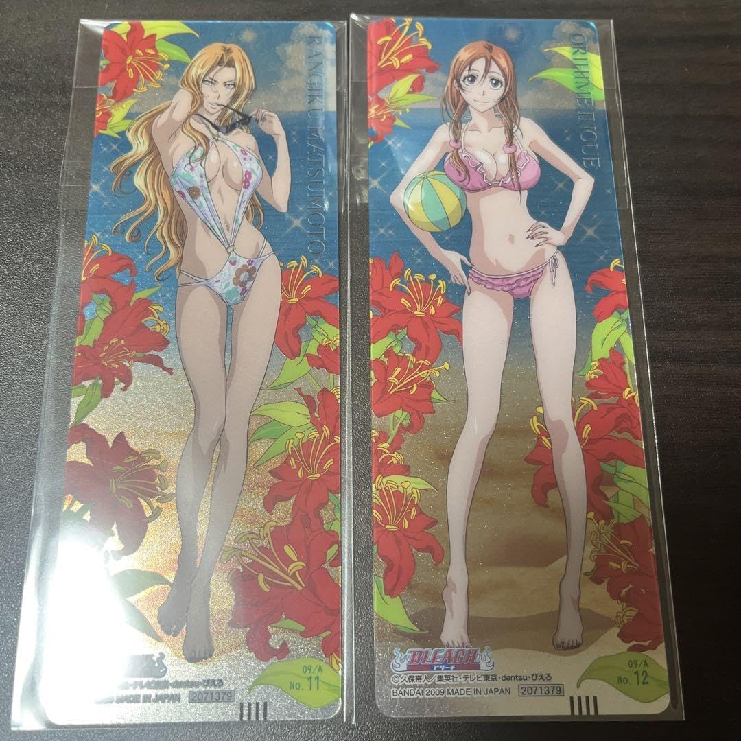 Amazon.co.jp: bleach カードガム 乱菊 織姫 水着 ビーチクイーン
