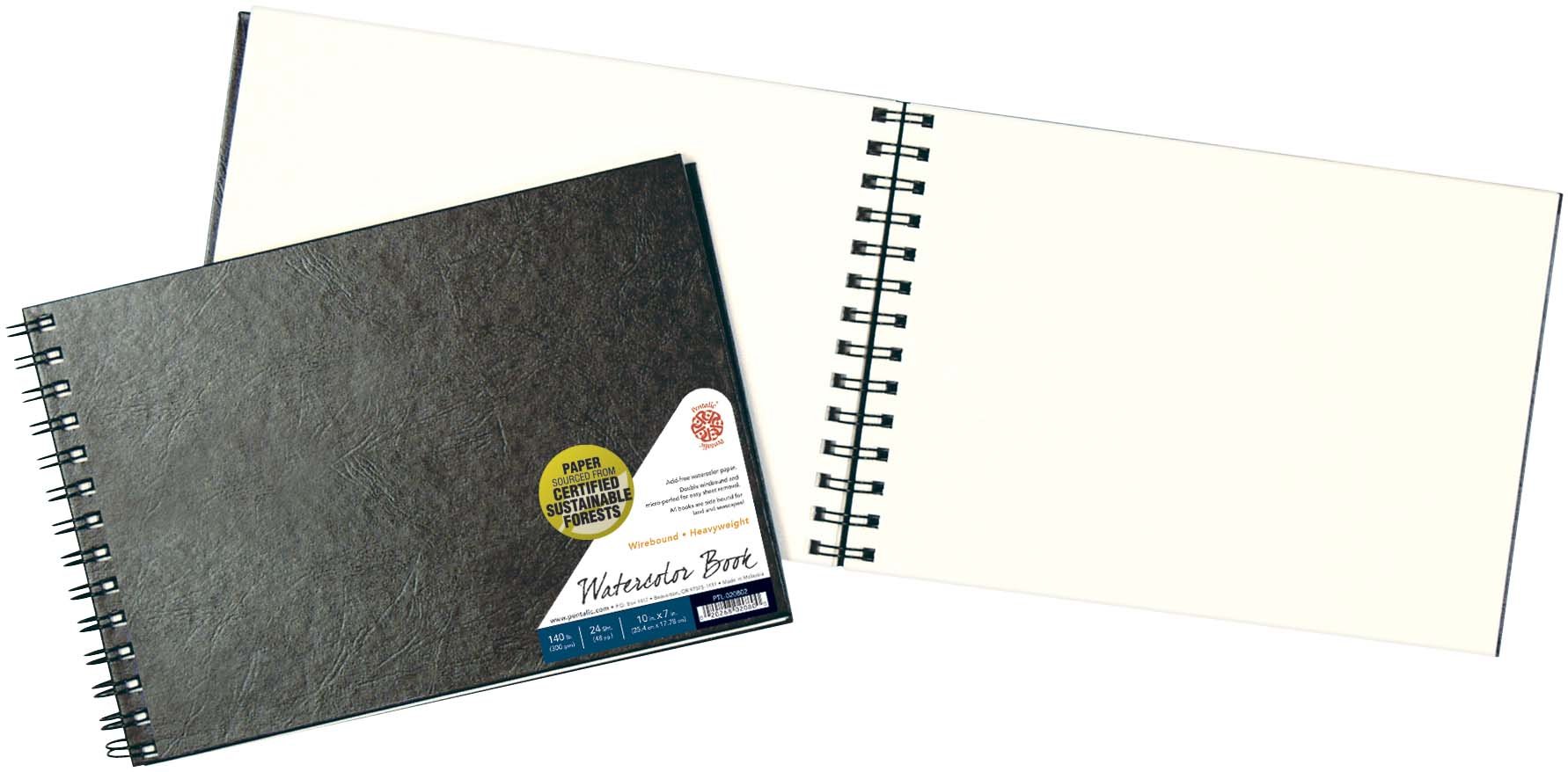 Carnet aquarelle Pentalic 22,9x30,5 cm pour peinture nomade