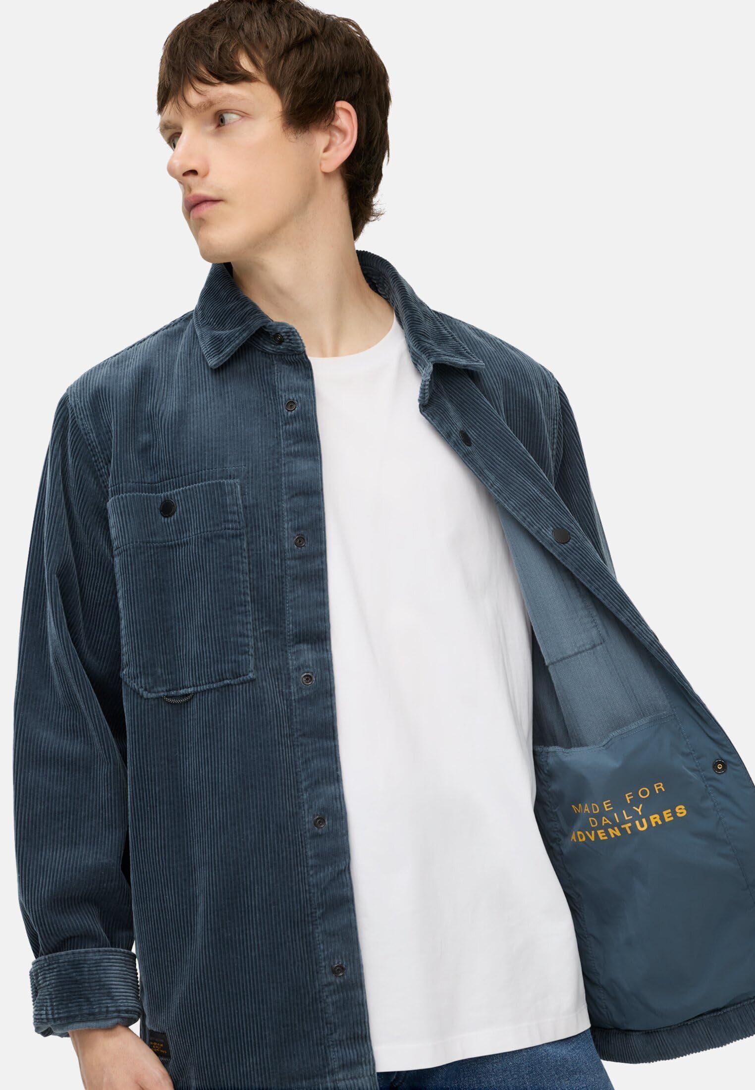 camel active Męska koszula 409387-6s87, niebieska (Ink Blue), 3XL, Niebieski (Ink Blue), 3XL