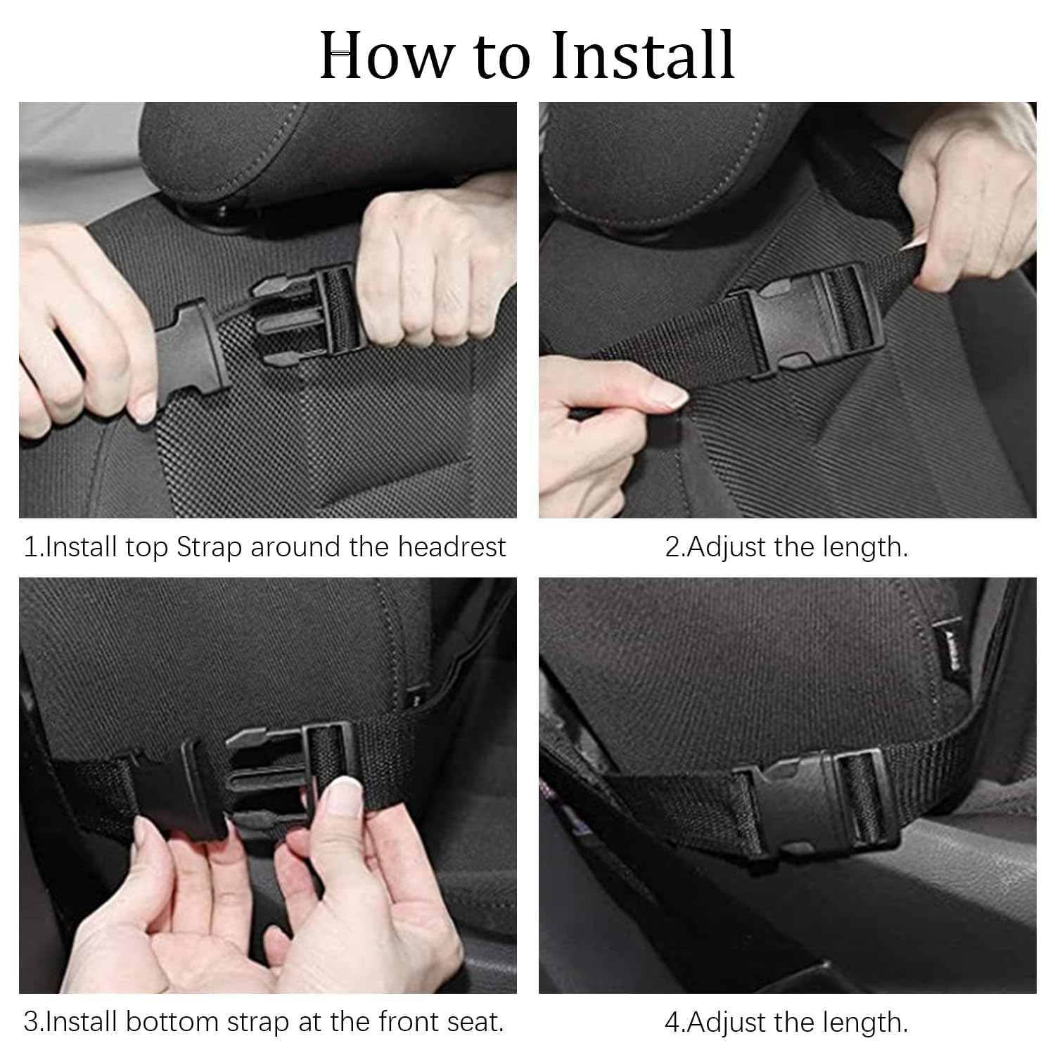 LUKCOZMO Backseat Car Organizer 2 Pack Backseat Car Organizer Back Seat Protector - View #3