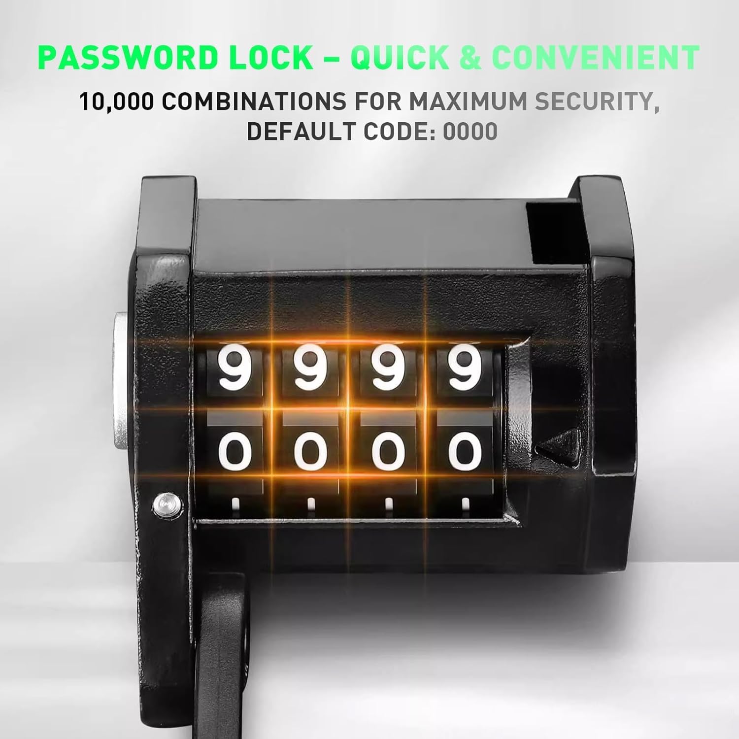 Lambolt Electric Scooter Lock - Heavy Duty Anti-Theft Folding Combination Bike Lock for Ebike | Compact Alloy Steel Security Chain Lock with Mounting Bracket & Bags