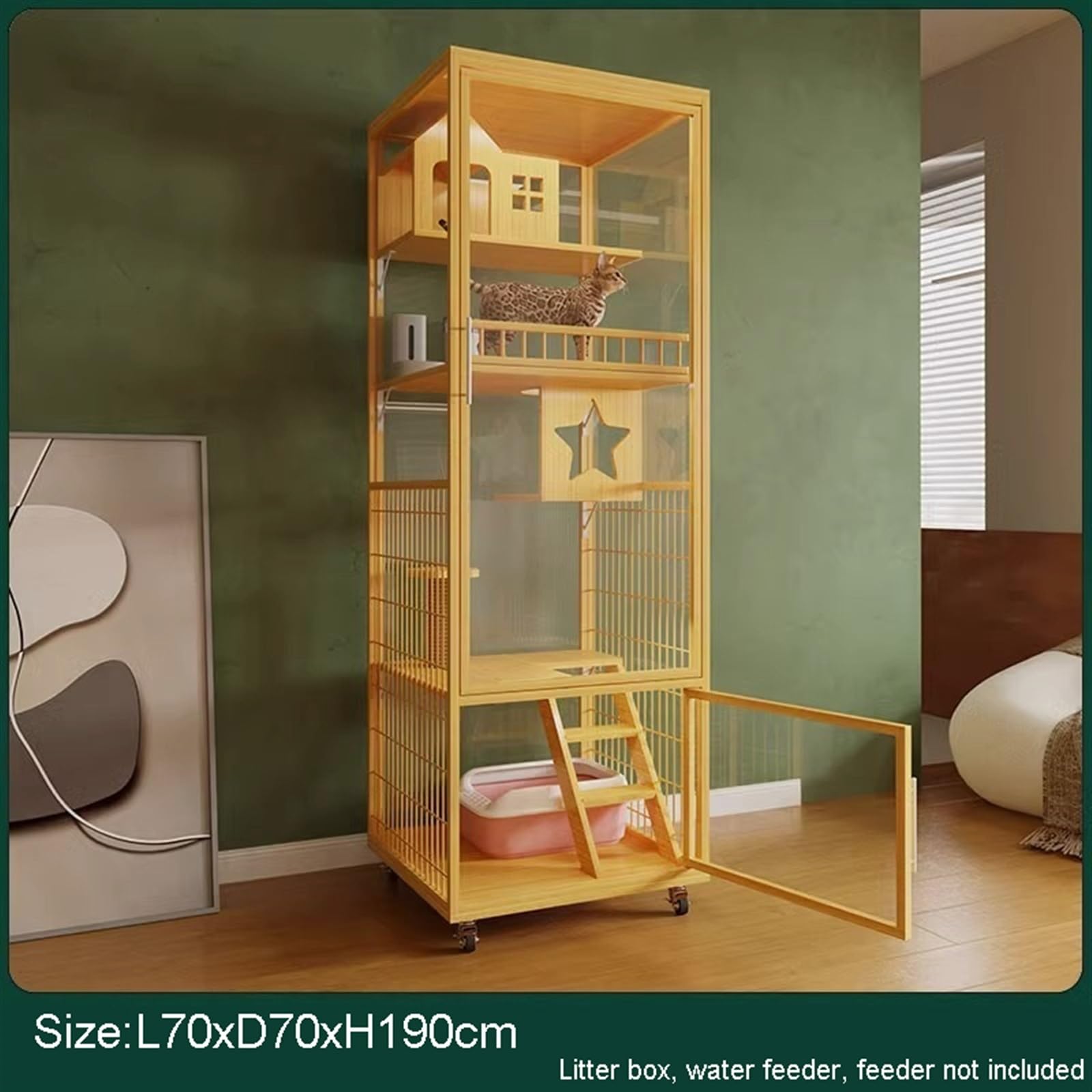 Amazon | キャット ヴィラ 高級猫ケージホームパノラマキャットヴィラ