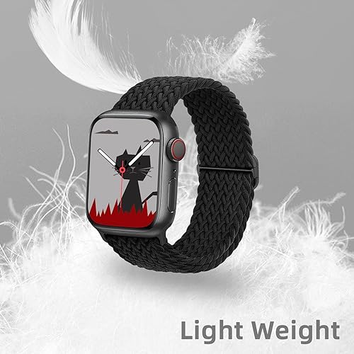 Miniatura 2 de Yaber Correa elástica trenzada para Apple Watch de 1.496 pulgadas, 1.575 pulgadas, 1.614 pulgadas, 1.654 pulgadas, 1.732 pulgadas, 1.732 pulgadas,