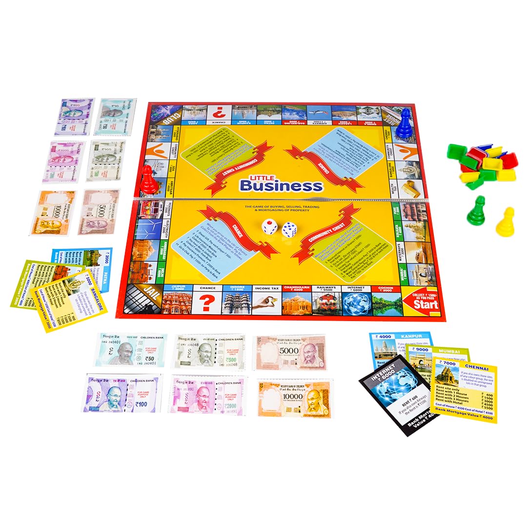 RATNAS Little Business Popular with Notes 5 in 1 Board Game Along with Other Games Like Ludo, Snakes Ladder, Car Rally & Cricket (B01JAAGW3Y) Amazon Price History, Amazon Price Tracker