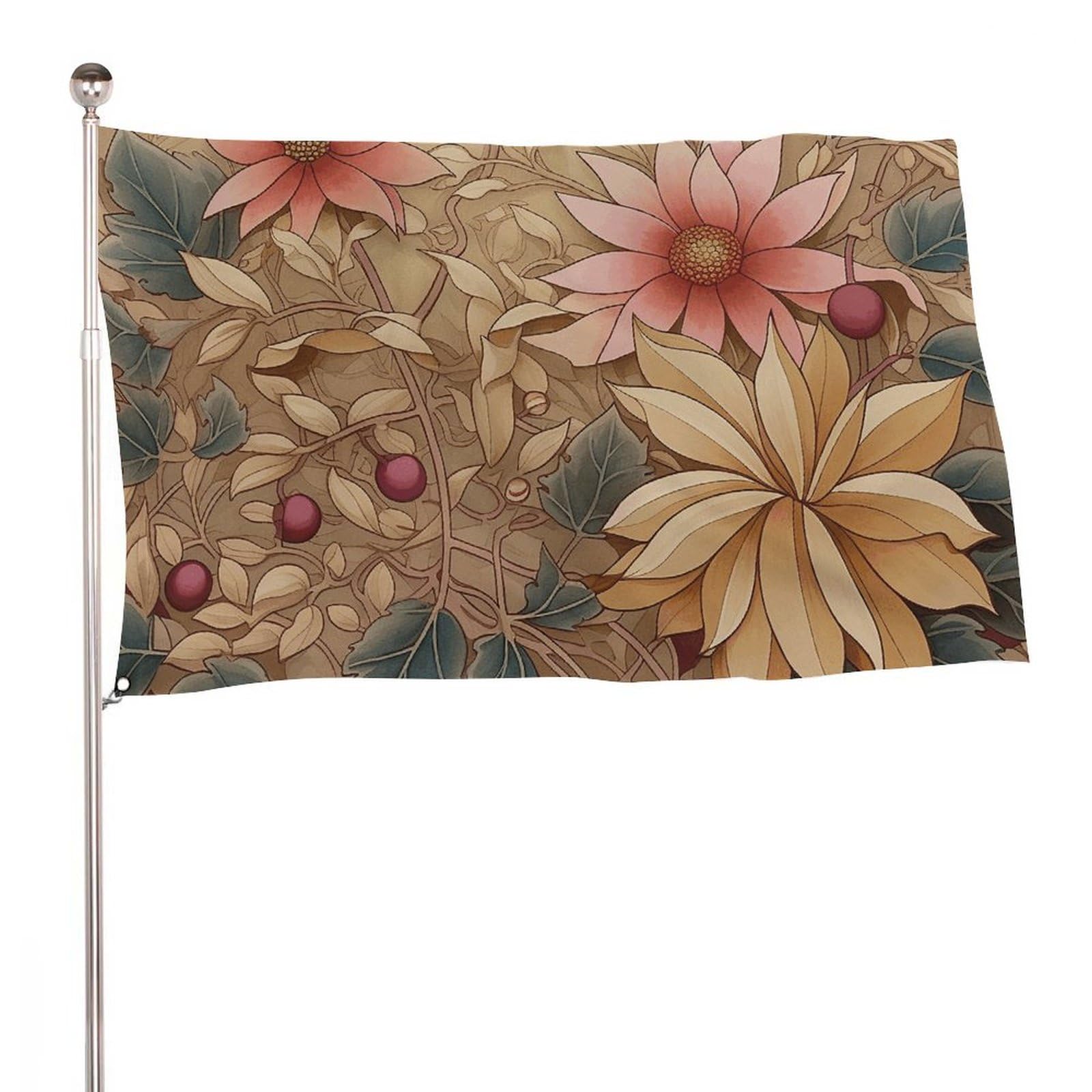 Bannière de jardin fleurs décoration pour cour de vacances - 8