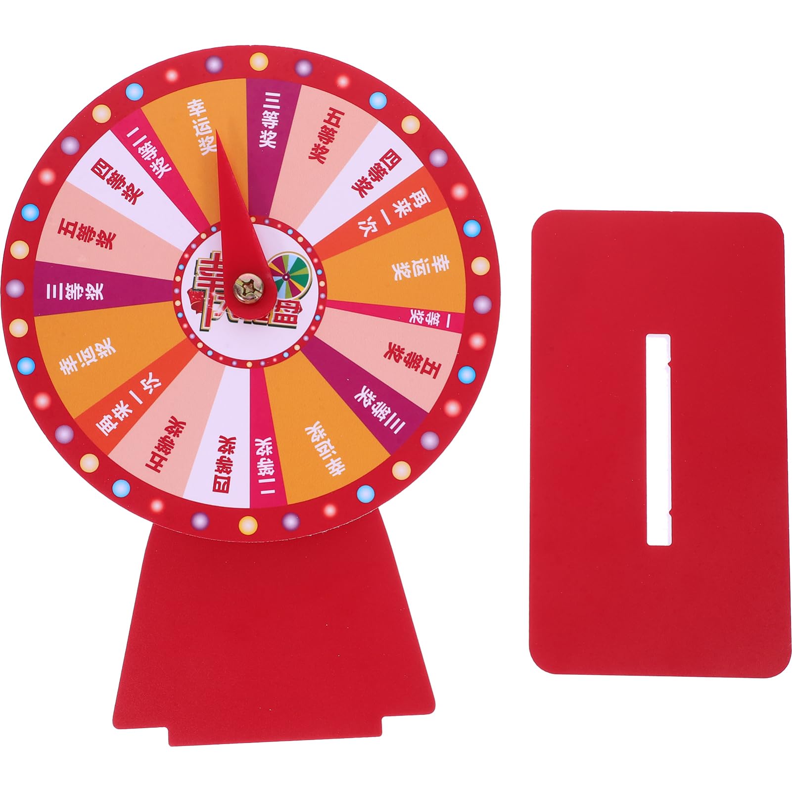 OKUMEYR Lucky Draw Wheel 24 Slots Perfect for Celebrations Trade Shows Parties