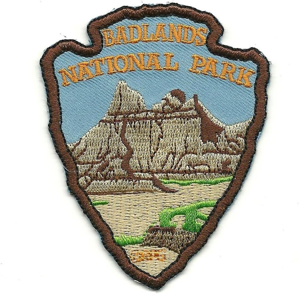 Badlands National Park Patch – SD - Arrowhead Travel Patch – Souvenir Patch 3 Iron On South Dakota