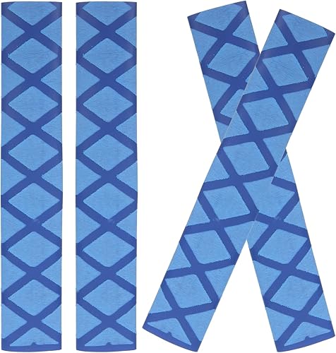 Miniatura 10 de Vaguelly 2 pares de empuñaduras para baqueta 6.5 x 0.7 in, envoltura antideslizante para baquetas, fundas termorretráctiles para baquetas, baquetas