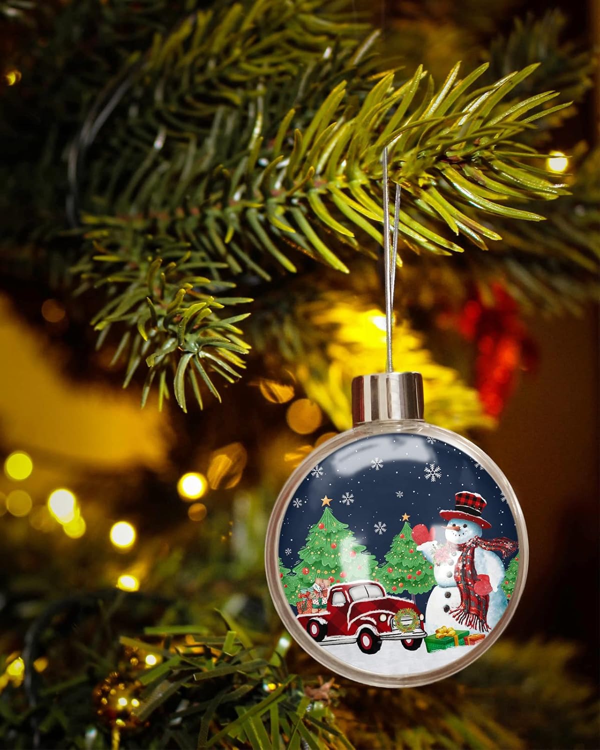 Christmas Ornaments for Christmas Tree Hanging, Christmas Snowman Balls Ornaments