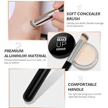 LOKFAR Cream Concealer Full Coverage Makeup (#05 MEDIUM HONEY)