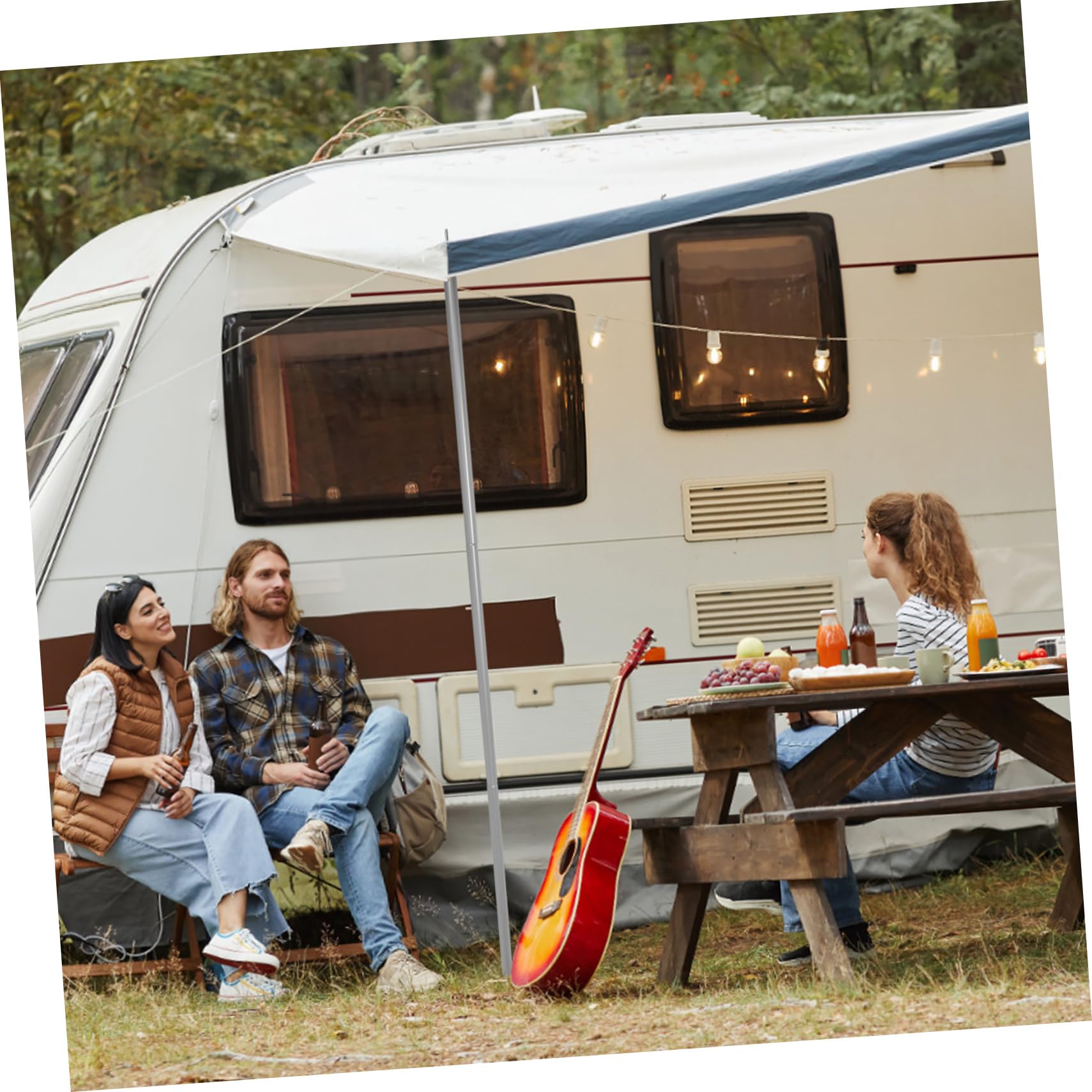 UPKOCH 2juegos Postes De para Tienda De Campaña Soporte para Toldo De Camping Accesorios De Repuesto para Lona Herramienta De Fijación para Carpas Unidades De Metros