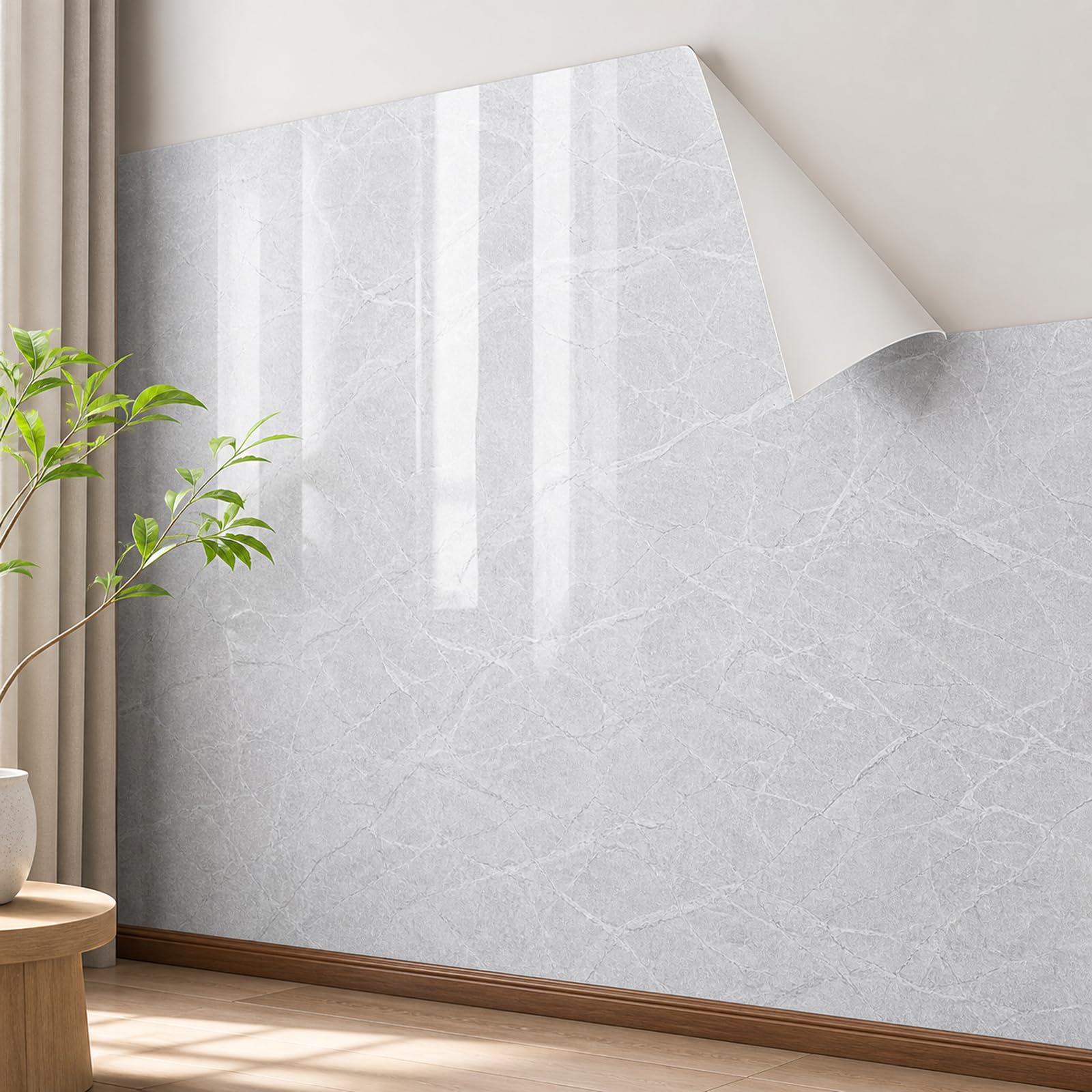 Efecto Marmol Lamas Vinilicas Adhesivas,Paneles De Pared Efecto MáRmol,Vinilo Adhesivo Decorativo Efecto MáRmol,Se Pueden Cortar,Removible,para Salas De Estar,Dormitorio