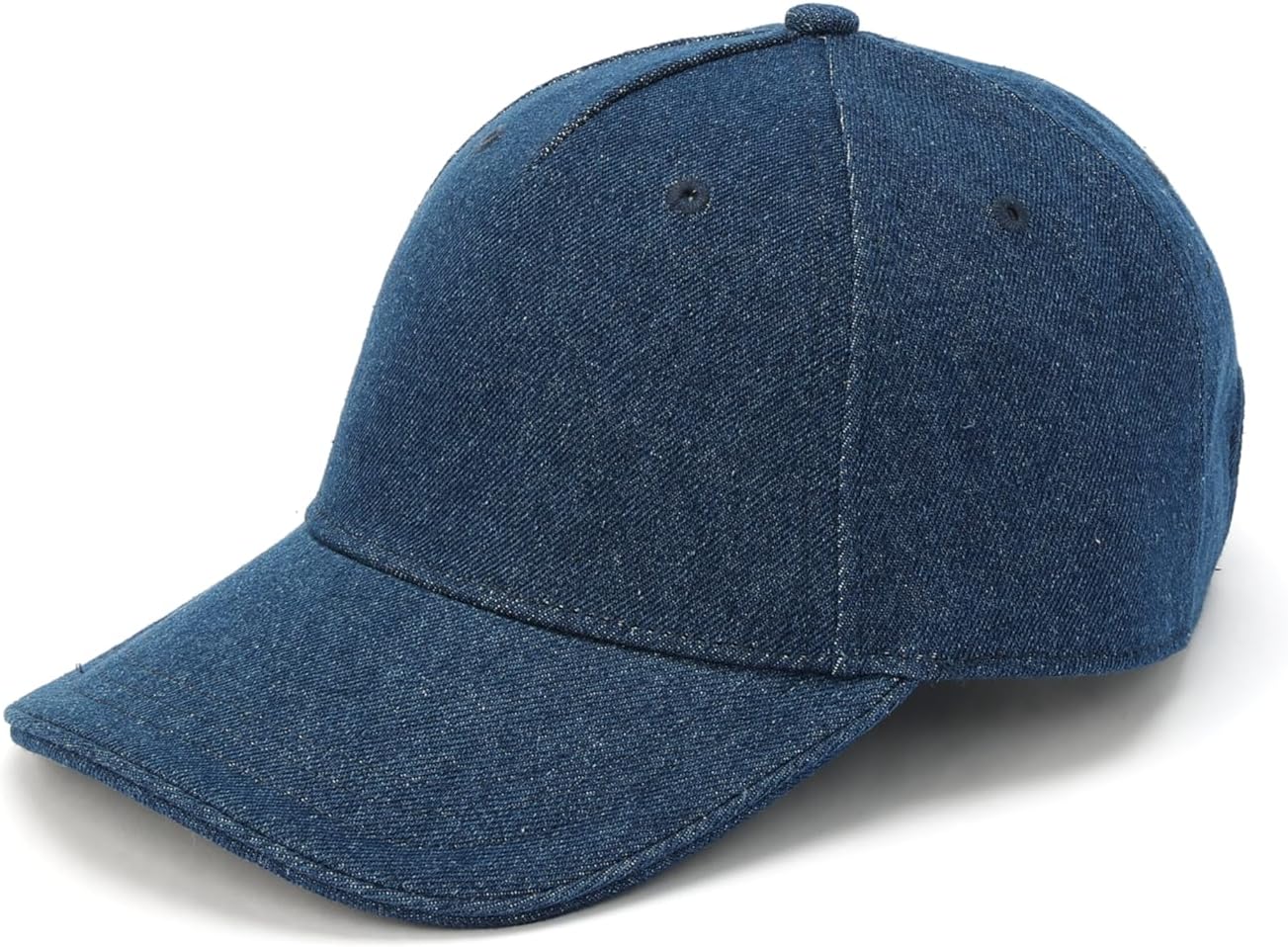 Michael Kors Womens Distressed Denim Baseball Cap, Stylish Hat & Fashion Accessory