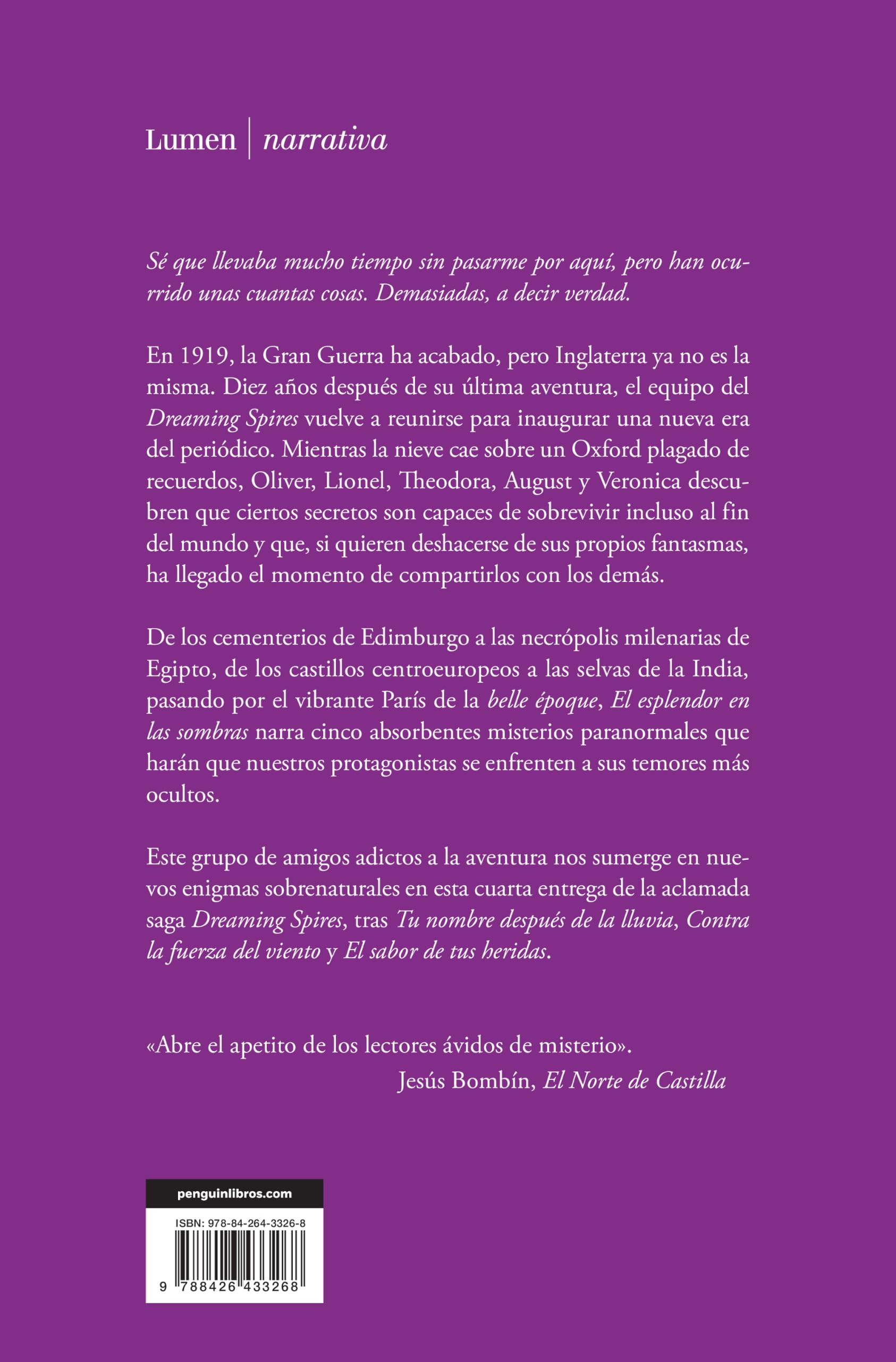 El esplendor en las sombras (Dreaming Spires 4) (Narrativa)