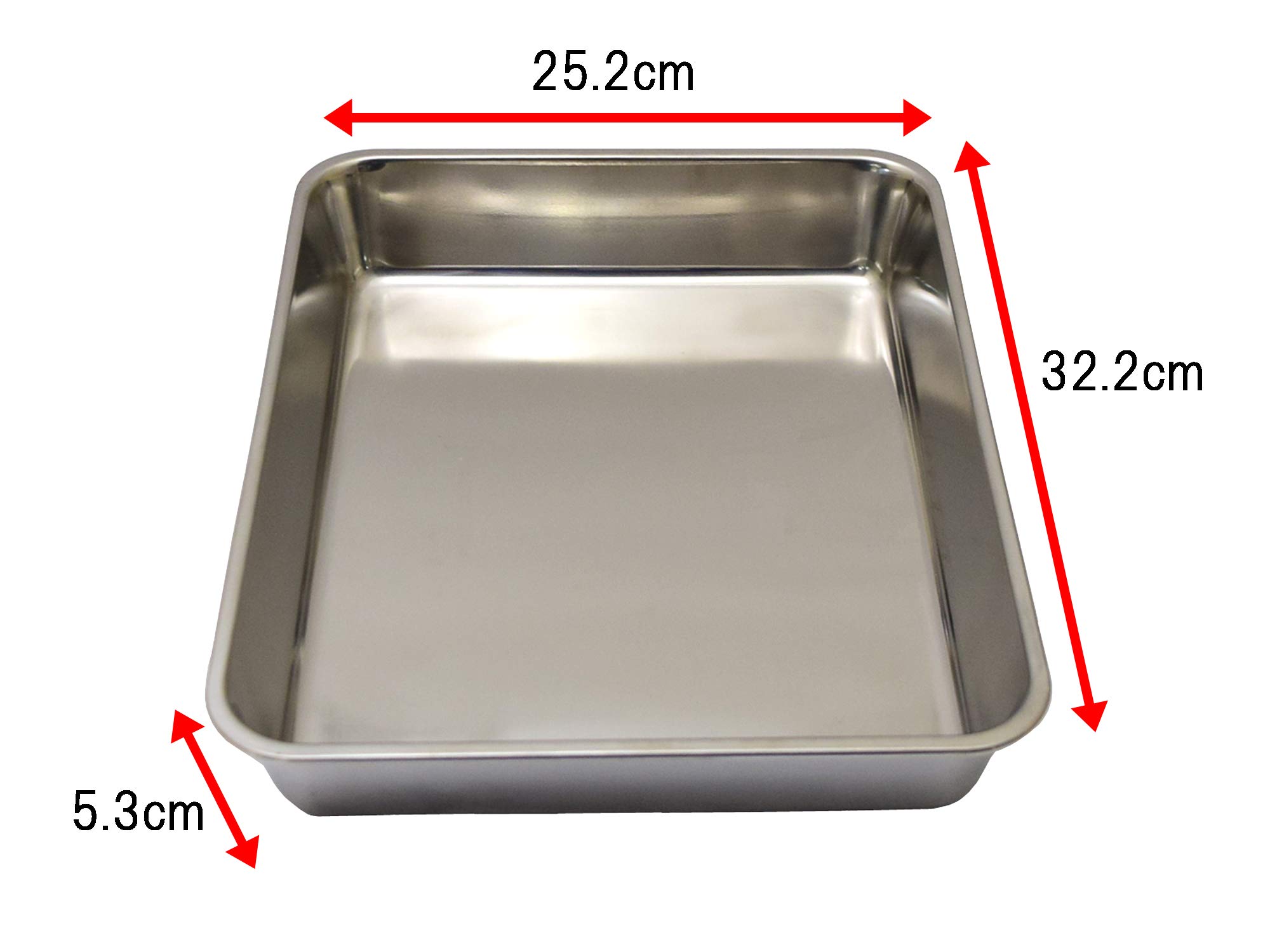 ステンレス製長方形バット12個セット