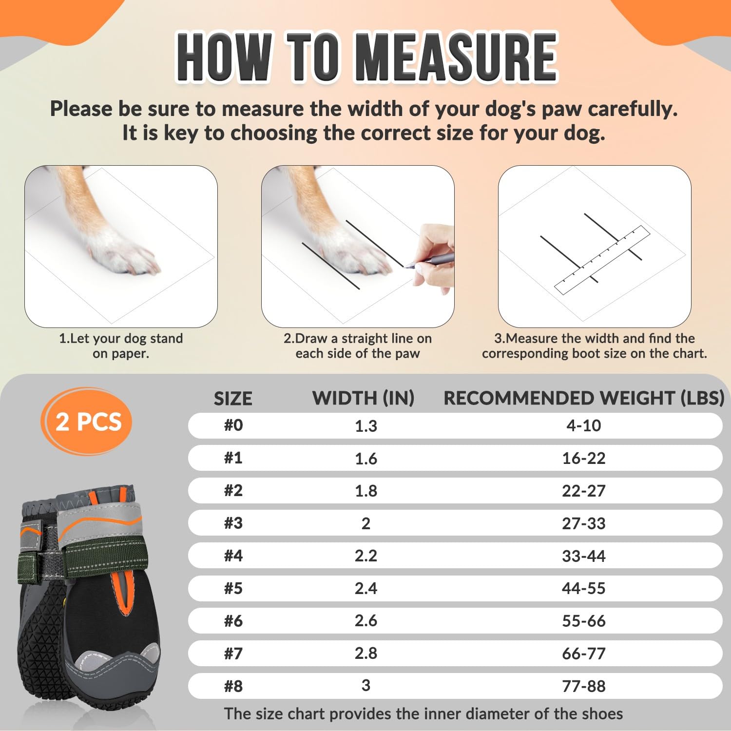 SlowTon Dog Boots for Injured Paws Waterproof Non-Slip Paw Protector for Rainy Snowy Breathable for Hot Pavement Puppy Shoes with Adjustable Reflective Strip Dual Washable for Small Medium Large Dog - Image 2
