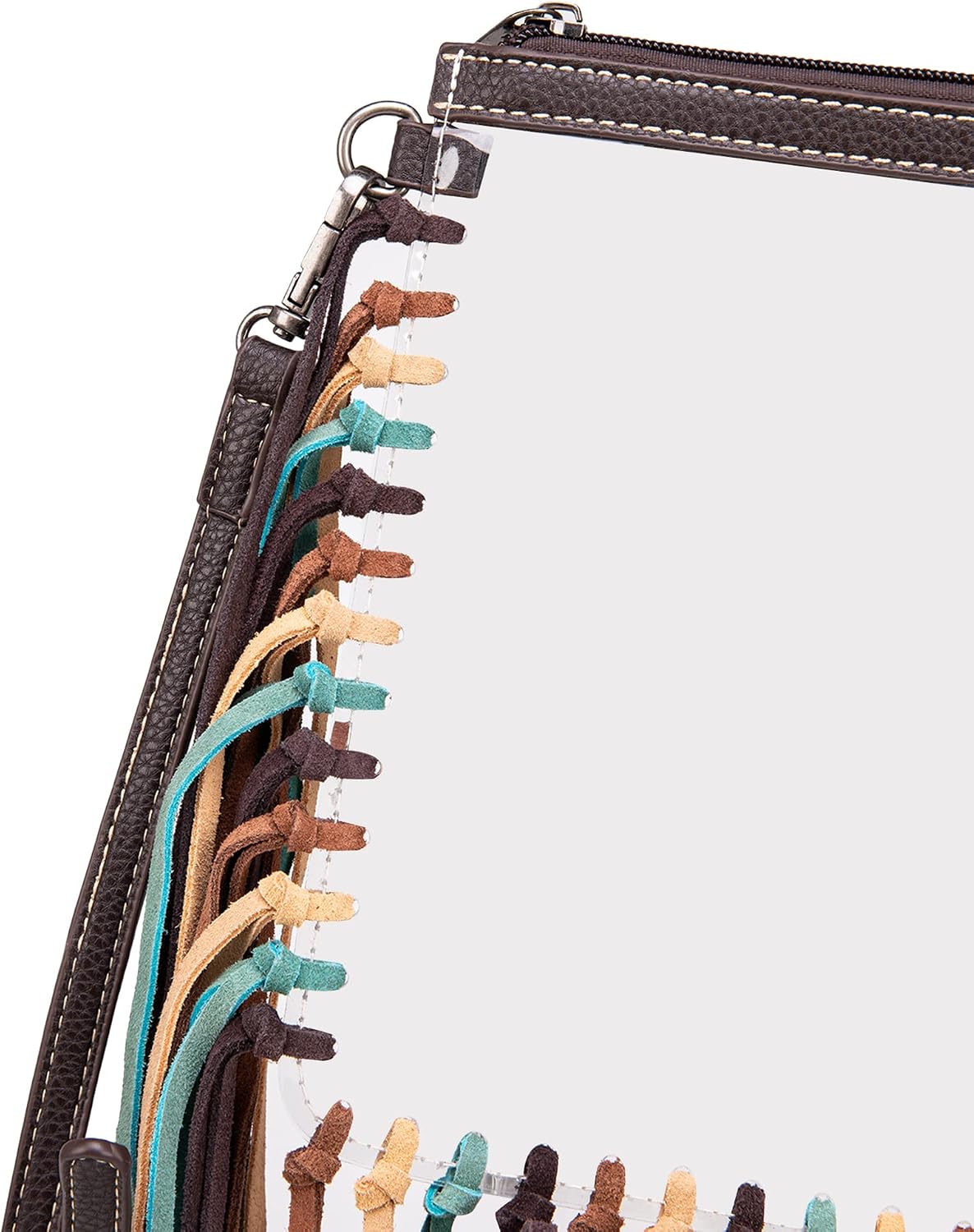 Montana West Western Clear Bag Stadium Approved for Women Aztec Collection Shoulder Bag Transparent Tote Bag