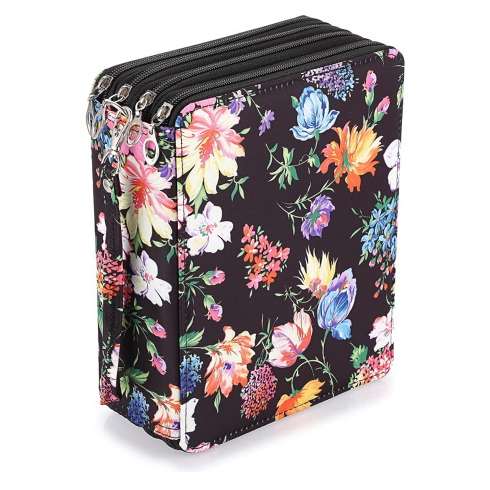 Astucci per penne multifunzionali Astuccio per matite colorate da 168 slot con manico Astuccio da viaggio Custodia per organizer con cinturino