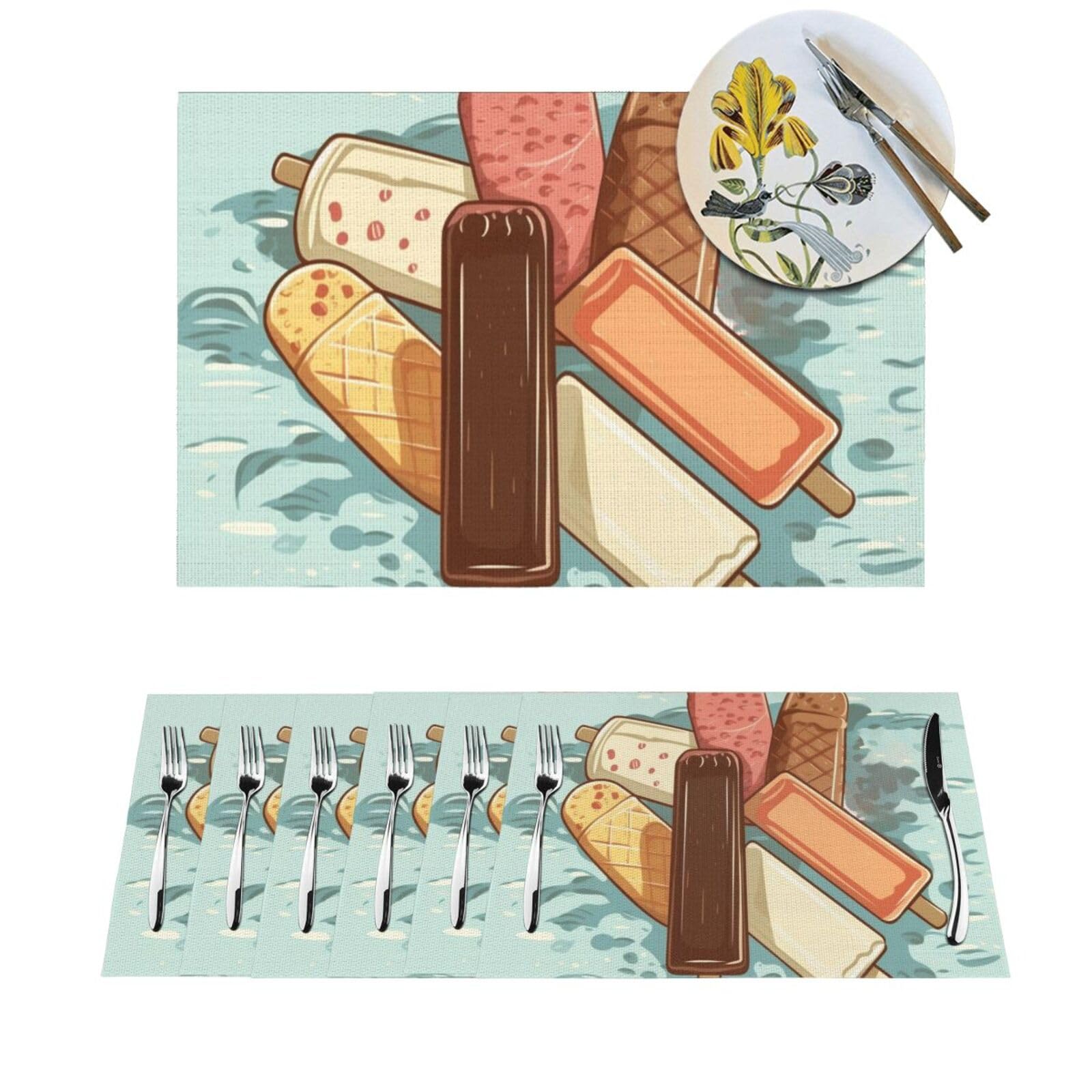Sets de table tissés lot de 4 thermorésistants et antidérapants pour cuisine