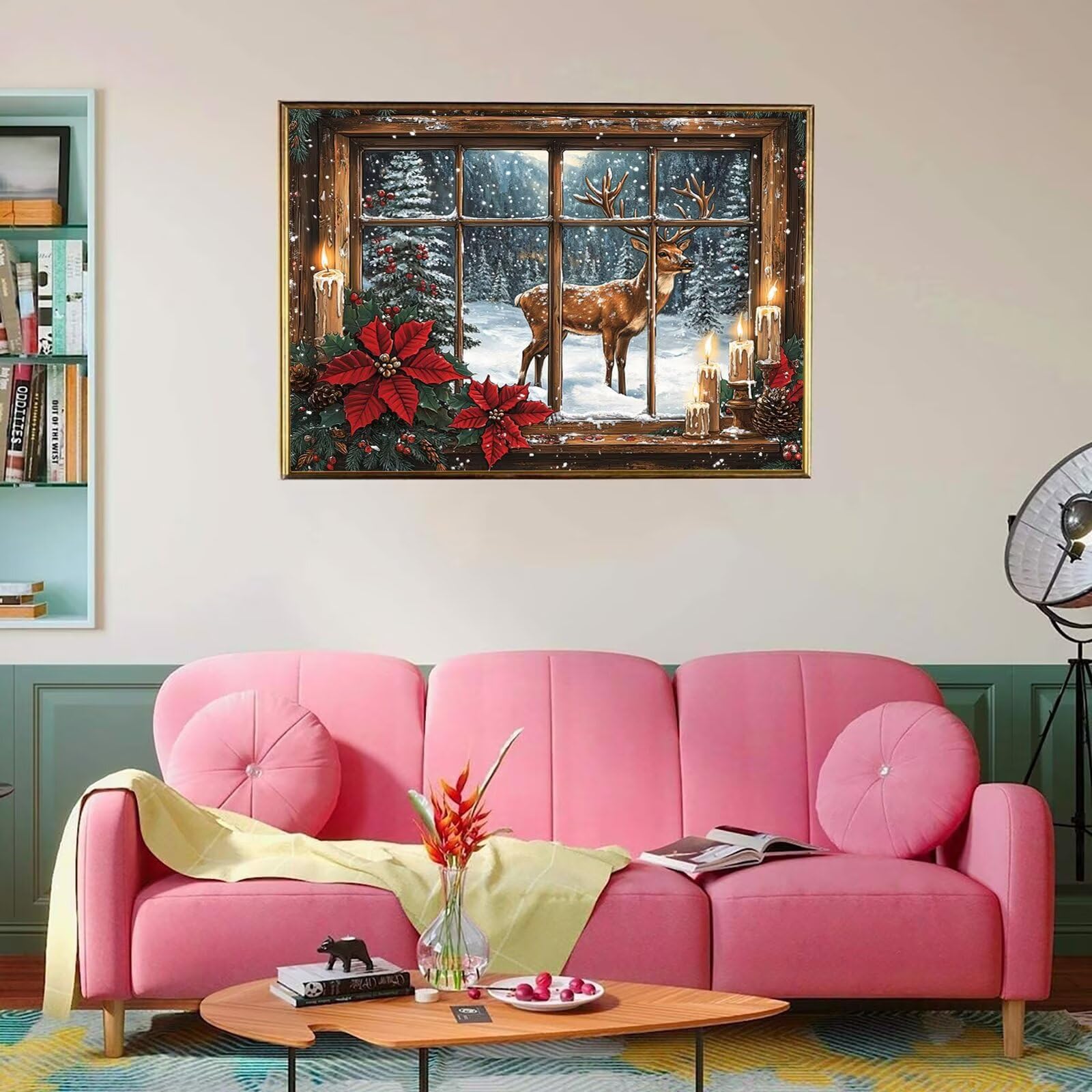 Puzzle 6000 sztuk świeca, puzzle dla dorosłych, drewniane puzzle idealnie pasują, litery na plecach, puzzle jelenia dla dorosłych kompaktowe pudełko, prezent dla kobiet 179,5 x 105,5 cm 8p-451
