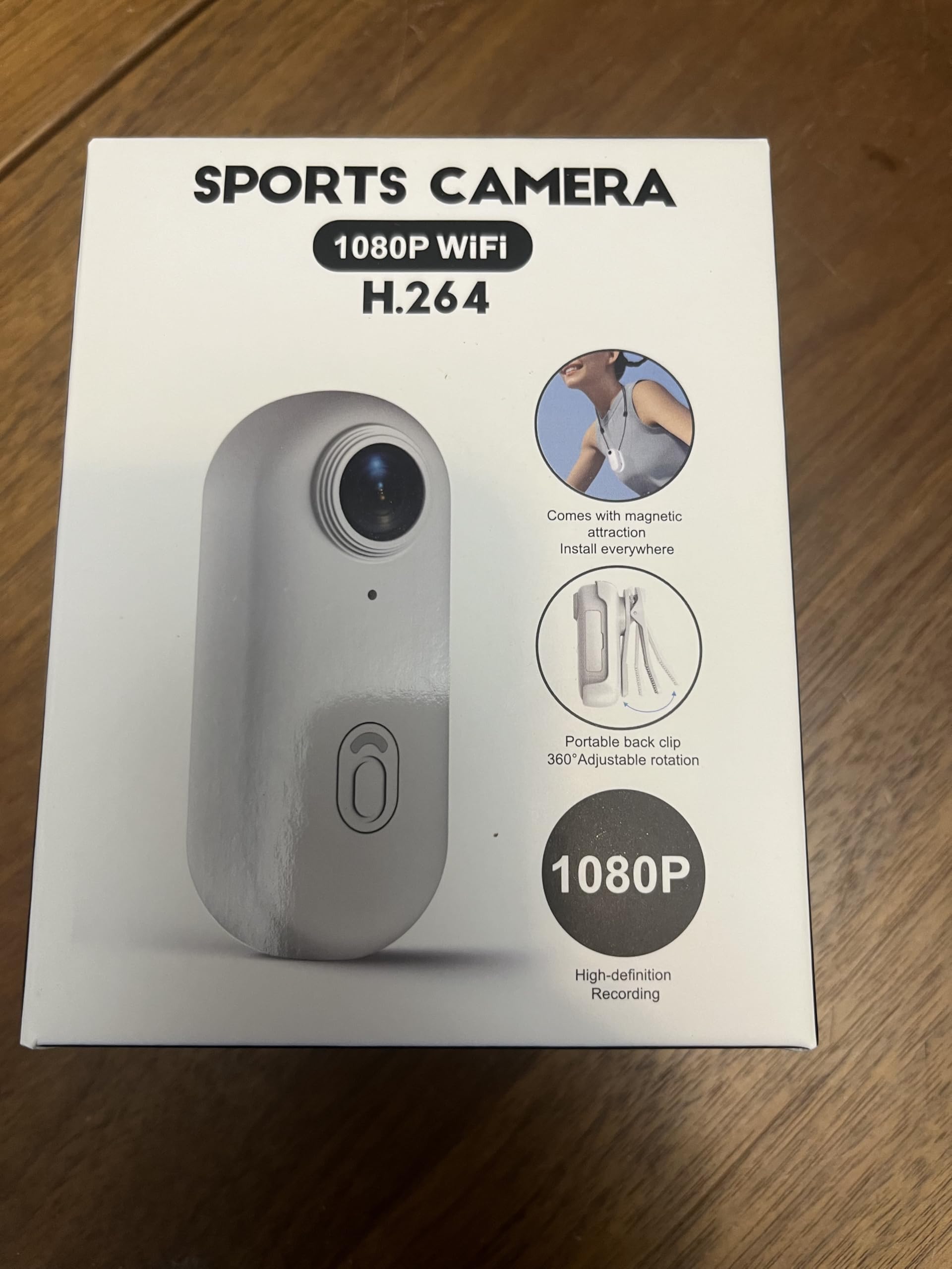 Cámaras corporales 1080P con grabación de audio y vídeo - cámara corporal 1080P impermeable, magnética y con clip de 360°, batería de 150 minutos para ciclismo, pasear con animales (1080-B-32G)