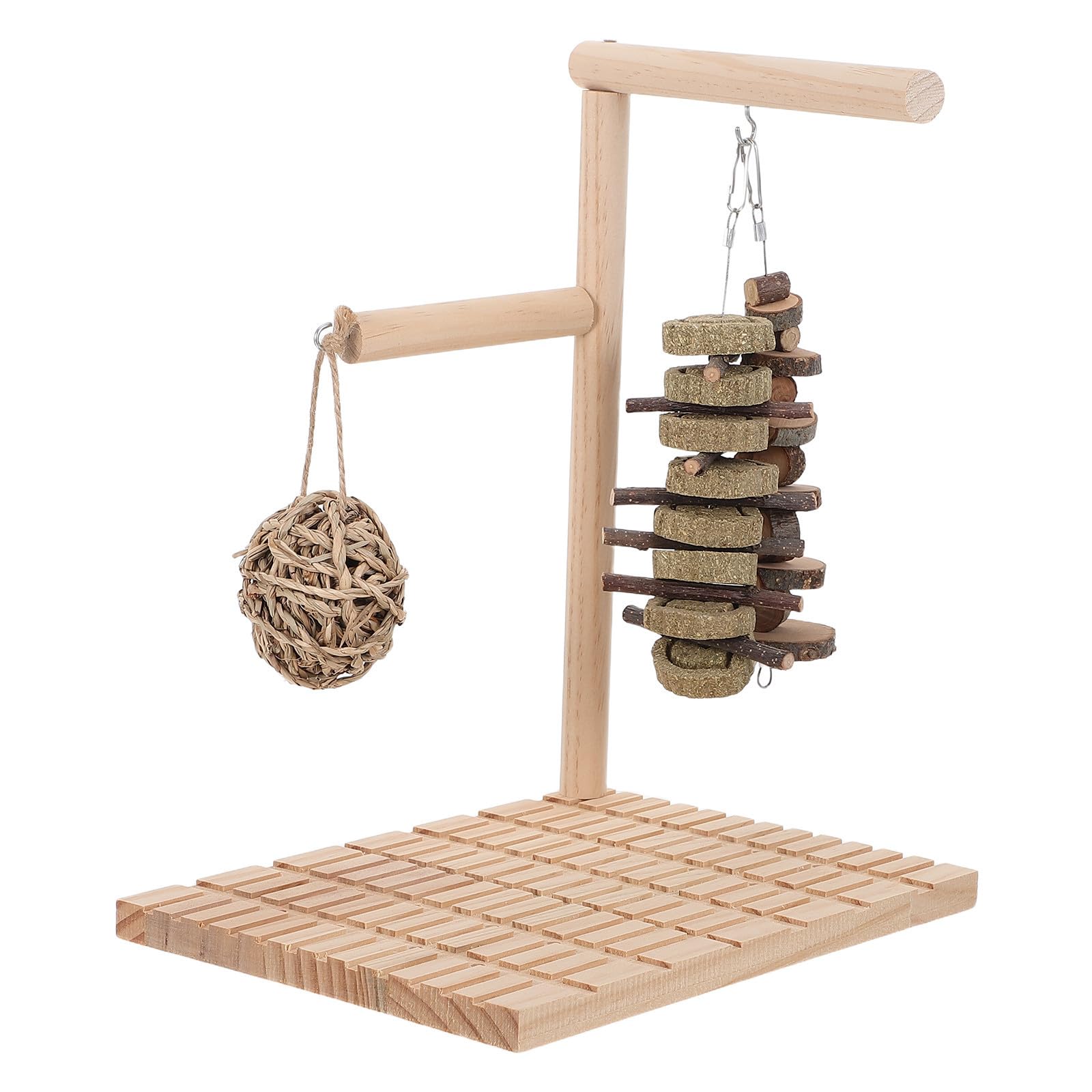 Supvox Kaninchen Kauspielzeug 33x26x20cm mit Fußkomfort und Interaktivem Spiel für Kleine Haustiere Wie Meerschweinchen und Hamster