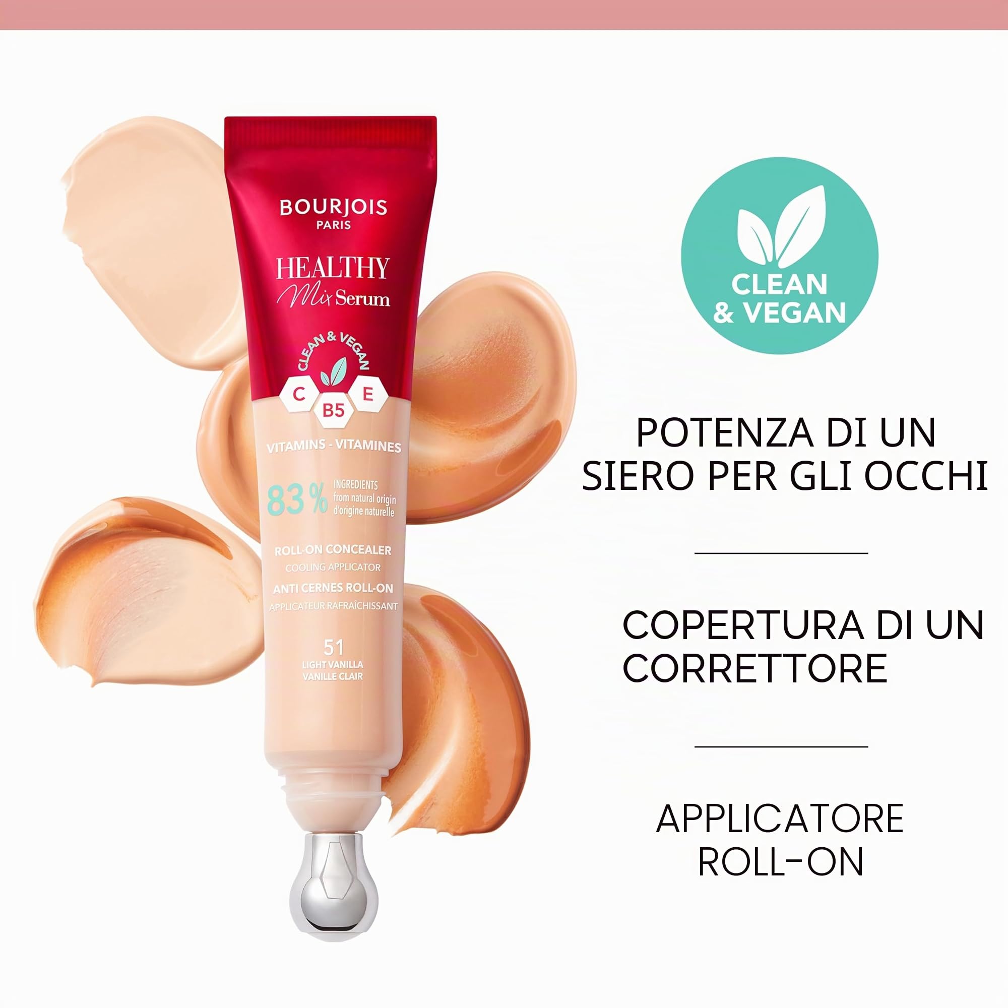 Bourjois correttore Healthy Mix Serum Corrector Lã­Quido 52-Beige 11Ml, 11 ml