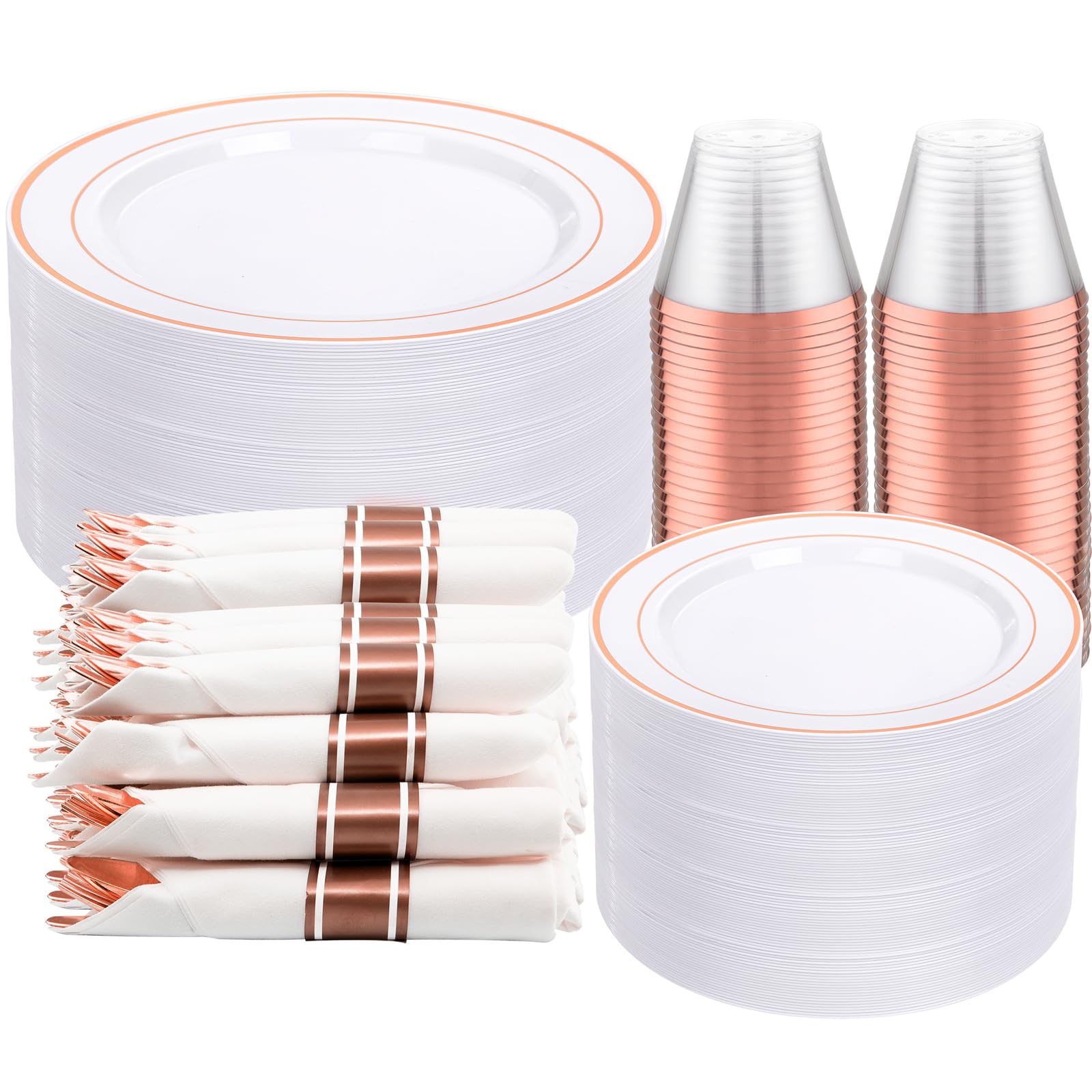 DaYammi Gold Dinnerware Set - 350 Piece -10