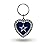 Rico Industries NFL Dallas Cowboys Metal Rhinestone Heart Keychain , 1.38 x 3-inches