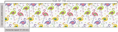 Miniatura 8 de Ambesonne Tela moderna de The Yard, patrón abstracto minimalista con efecto geométrico retro de moda, tela de punto elástico para costura de ropa y