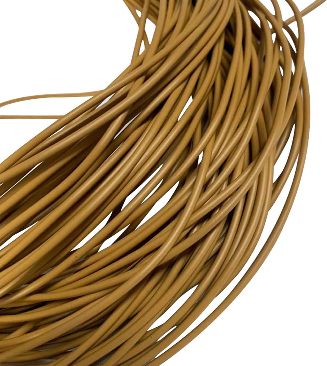 Queenbox 216ft Synthetic Rattan Repair Material, 3mm Round Faux Wicker Basket Weaving for Furniture Sofa Chair, 5